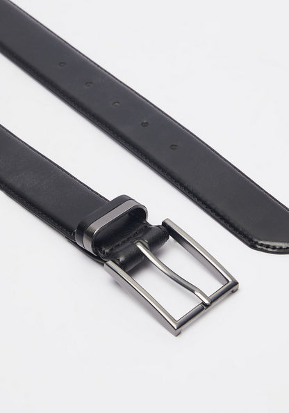 Duchini Solid Belt with Pin Buckle Closure-Men%27s Belts-image-3