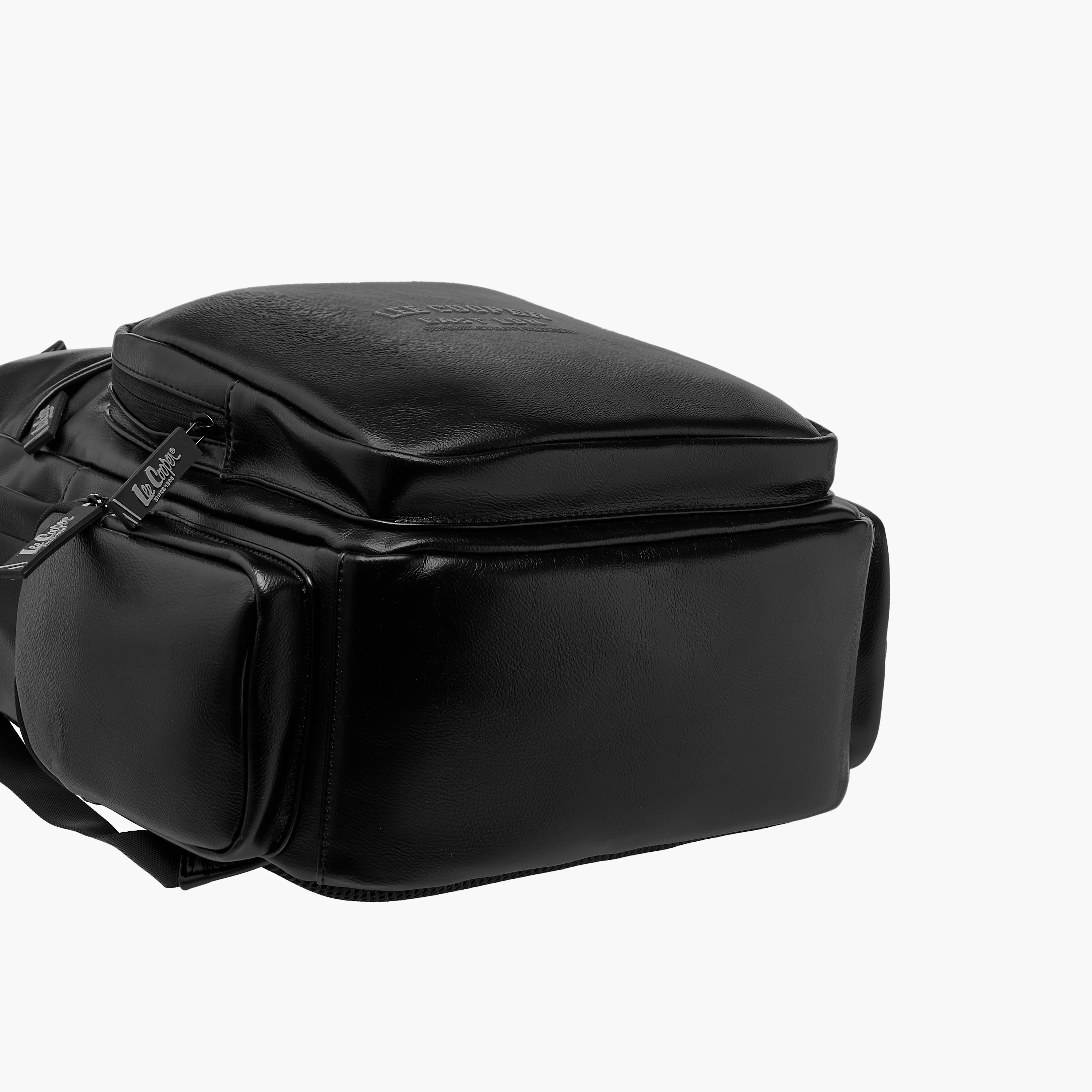 Lee Cooper Logo Detail Backpack with Adjustable Straps and Zip Closure - 32x15x45 cm-men-bags-image-5