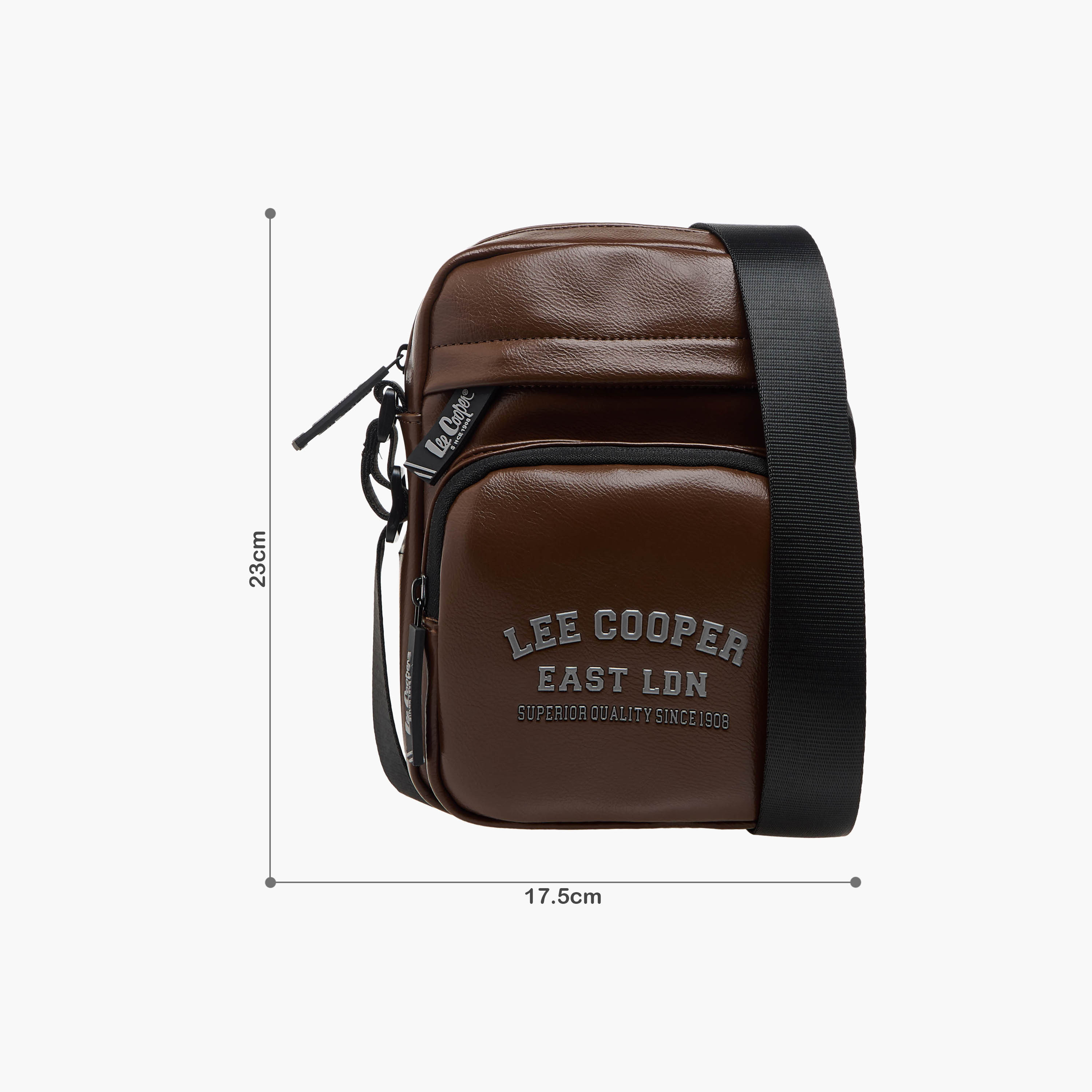 شنطة كروس بودي بحزام قابل للتعديل وسحاب إغلاق وطبعات شعار من لي كوبر-travel-accessories-image-2