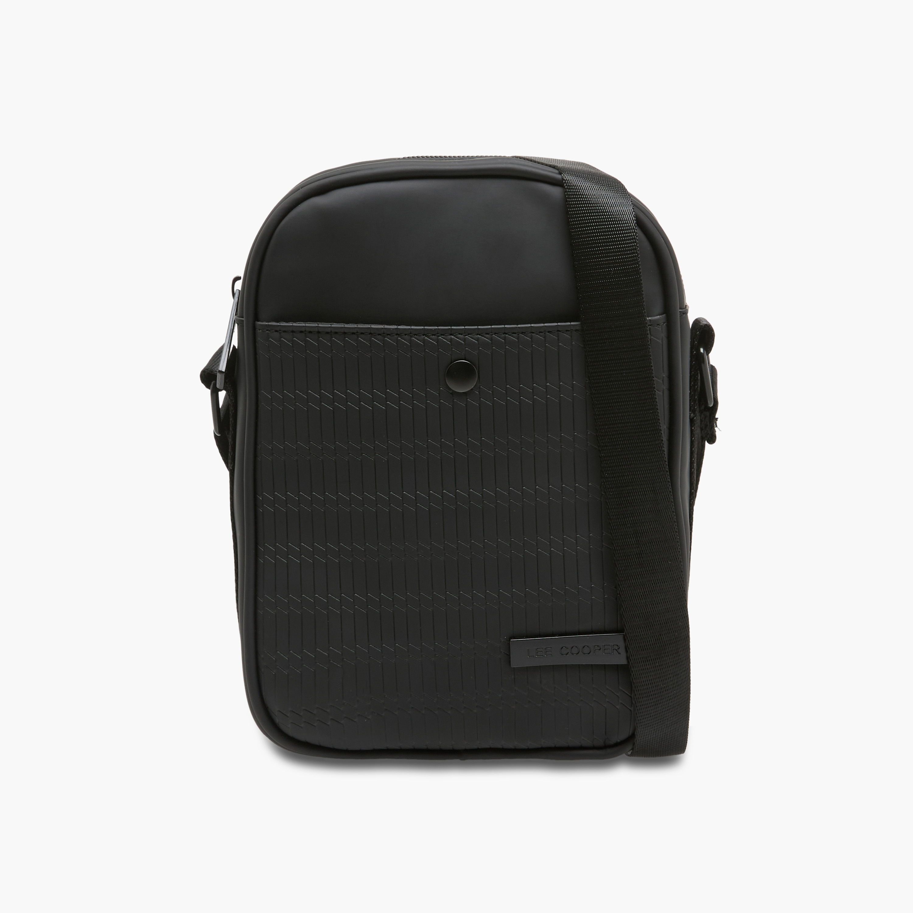 Lee Cooper Men Textured Crossbody Bag-men-bags-image-1