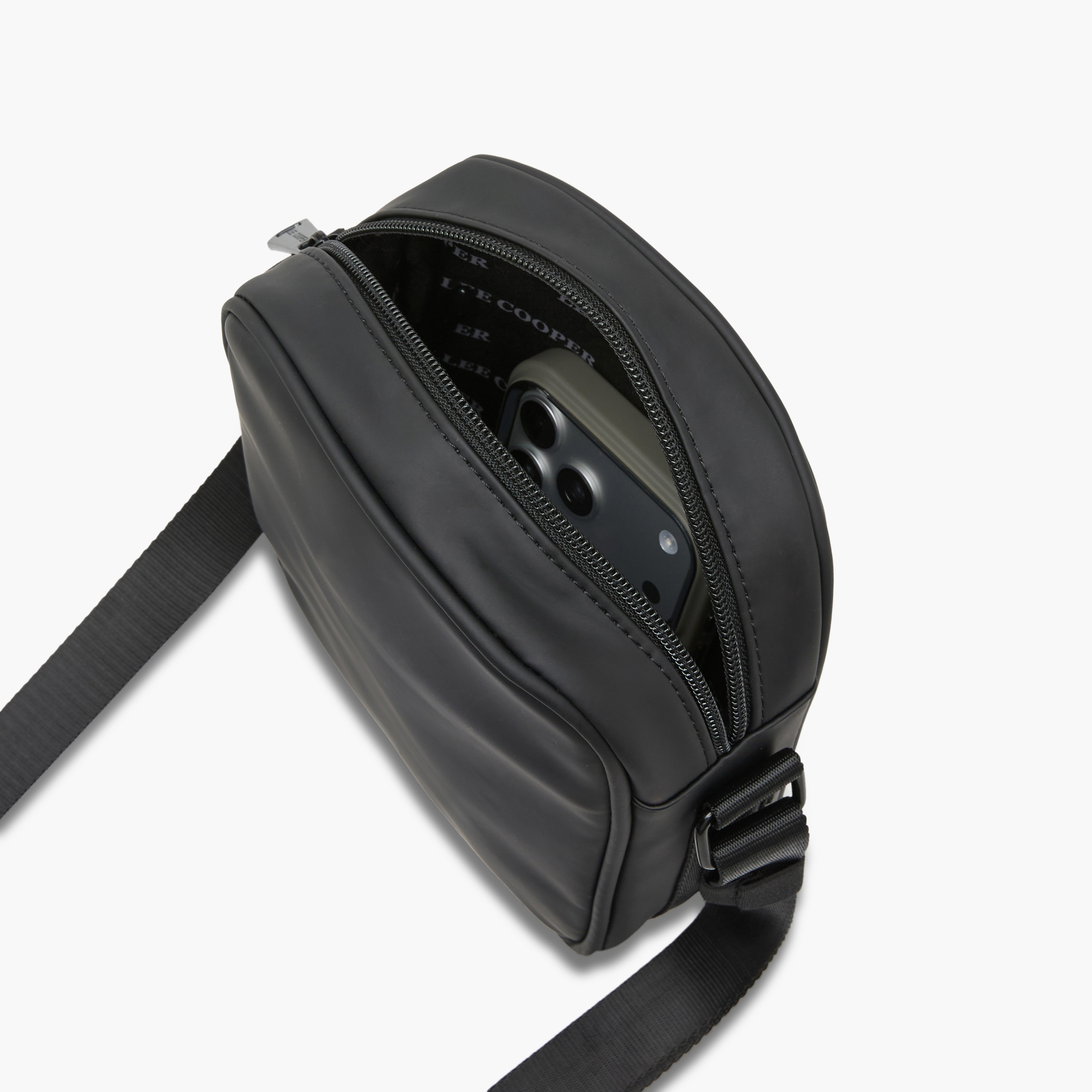 Lee Cooper Men Textured Crossbody Bag-men-bags-image-9