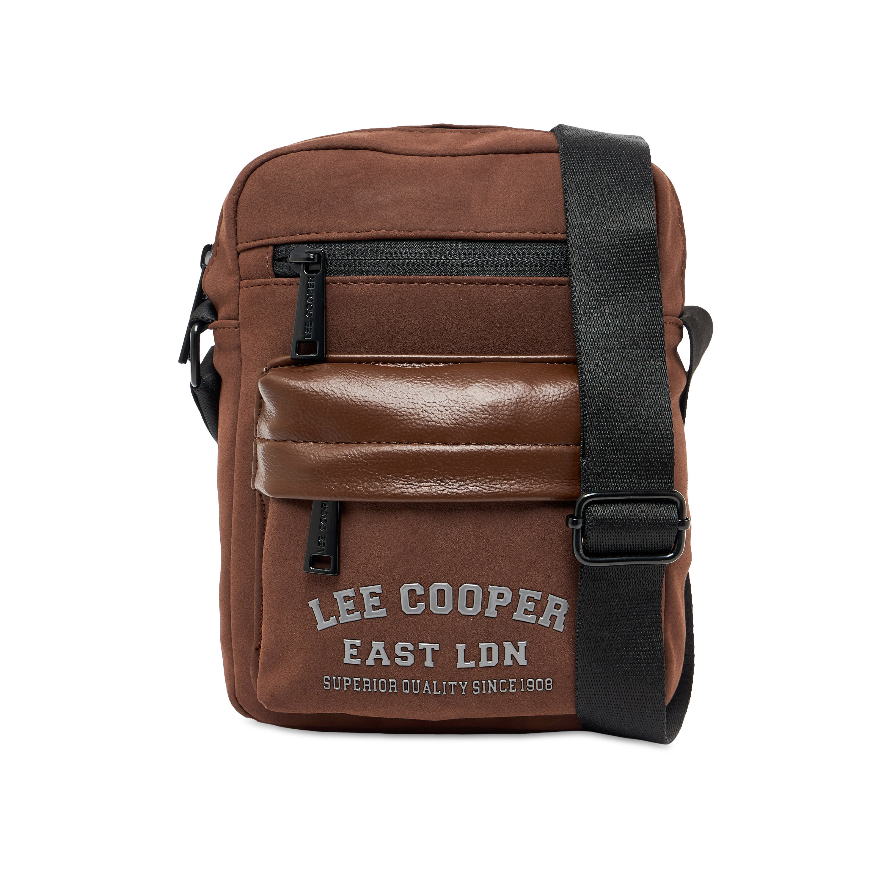 شنطة كروس بودي بطبعات شعار للرجال من لي كوبر-men-bags-image-1