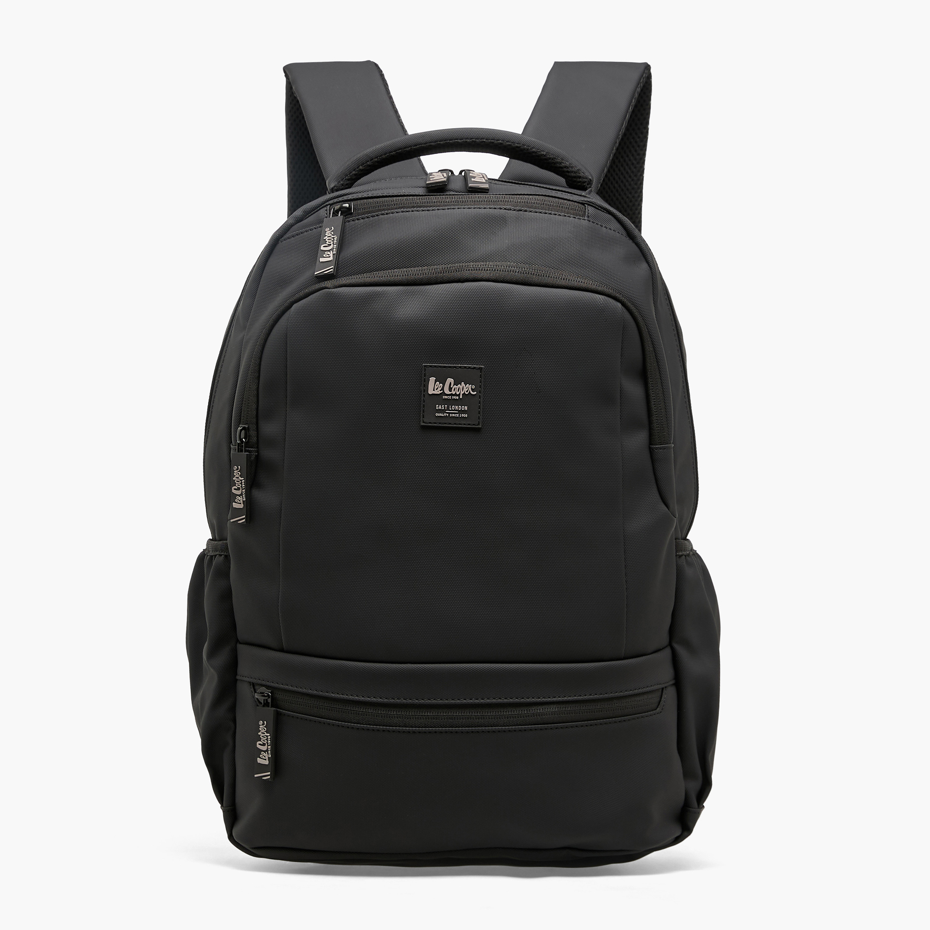 Lee Cooper Men Textured Laptop Backpack with Padded Strap-men-bags-image-1