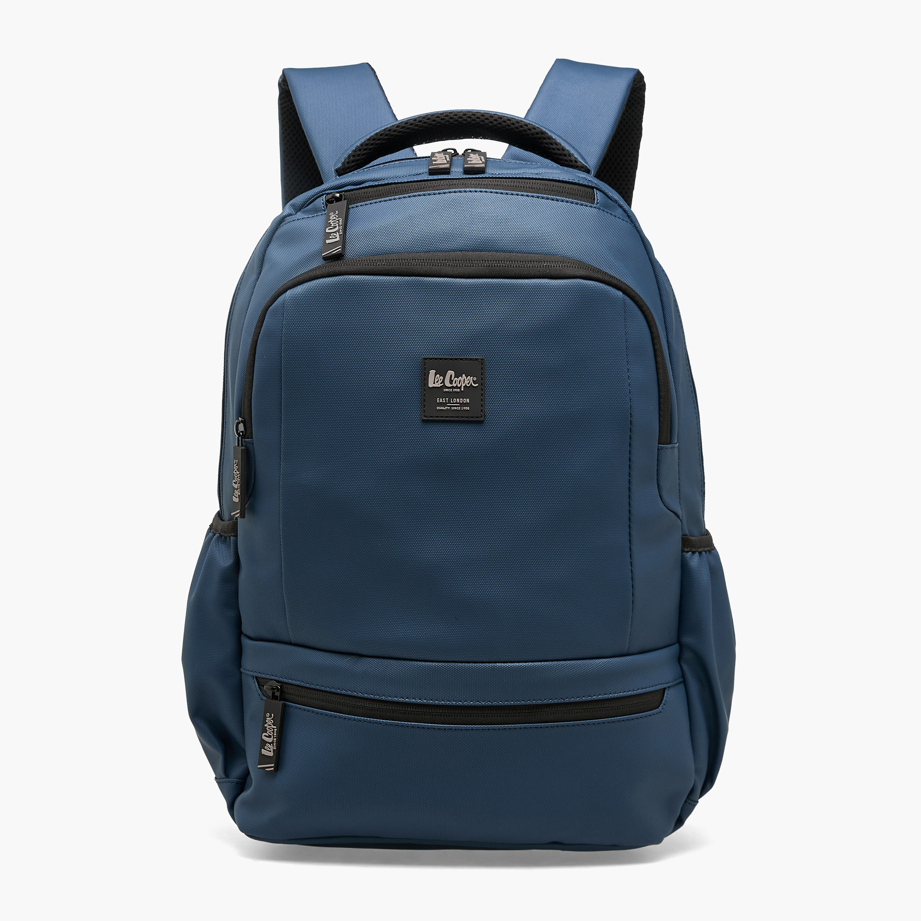 Lee Cooper Men Textured Laptop Backpack with Padded Strap-men-bags-image-1