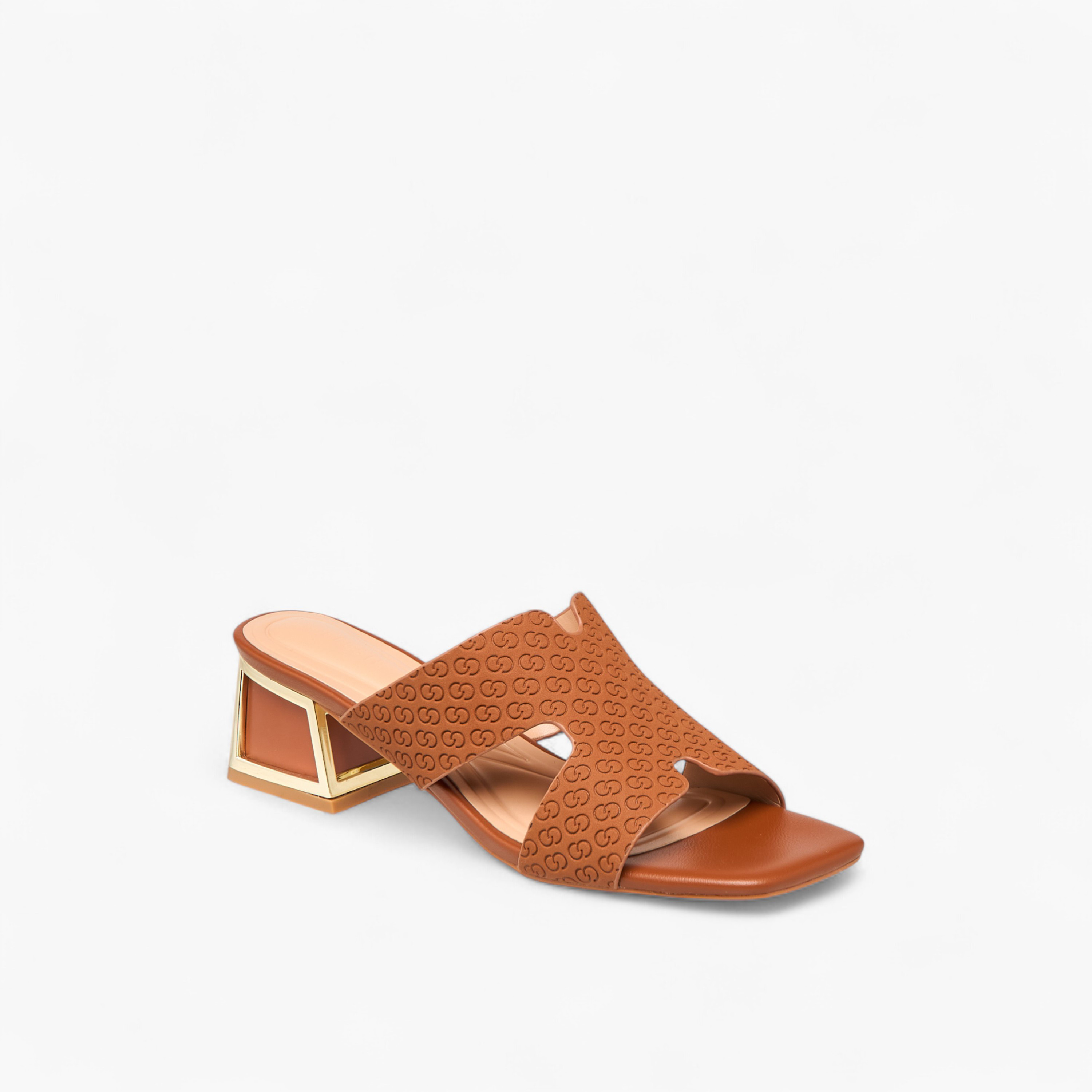 Celeste Women's Monogram Print Slip-On Block Heel Sandals-women-shoes-sandals-heeled-image-2