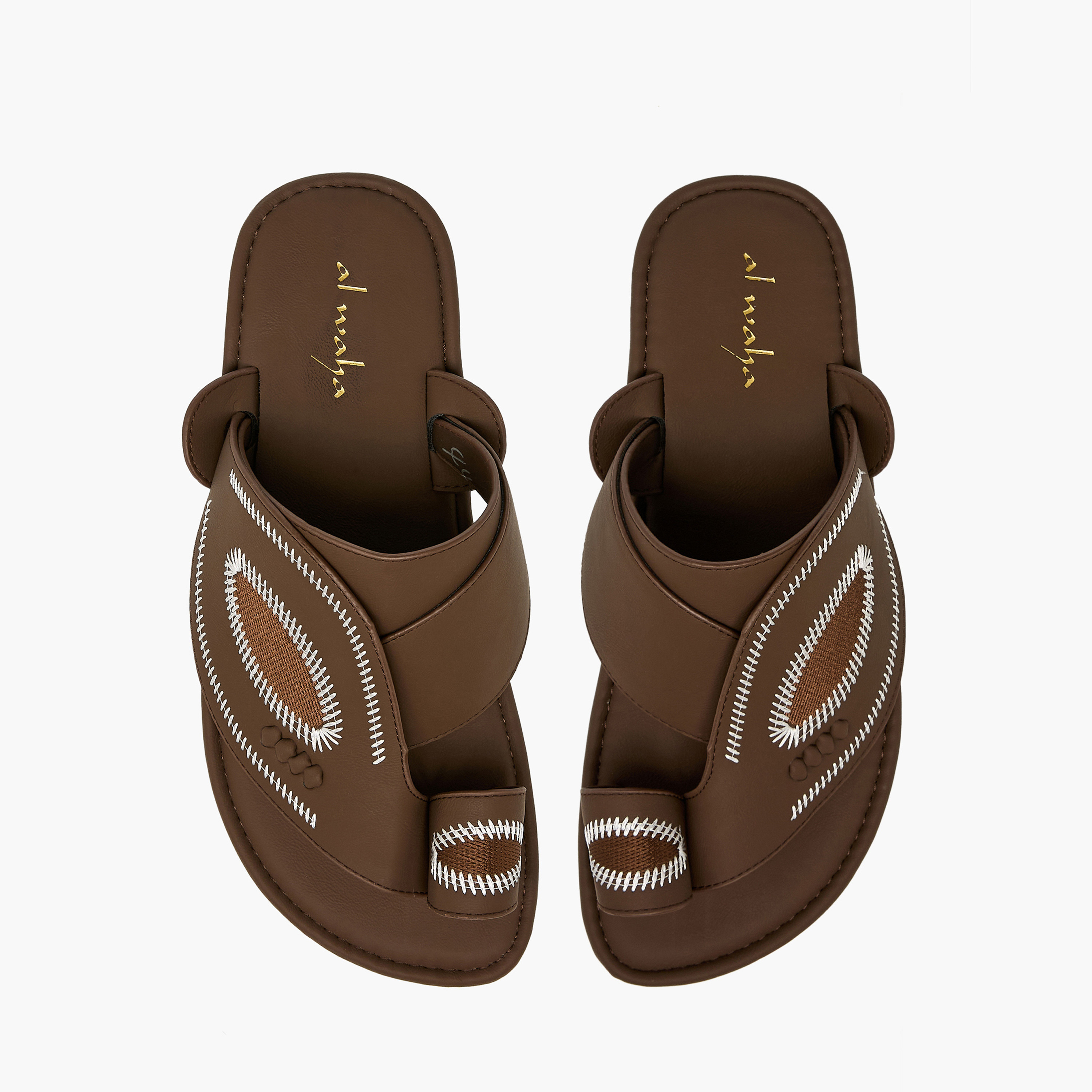صندل عربي مطرز للرجال من الواحة-men-shoes-sandals-image-1