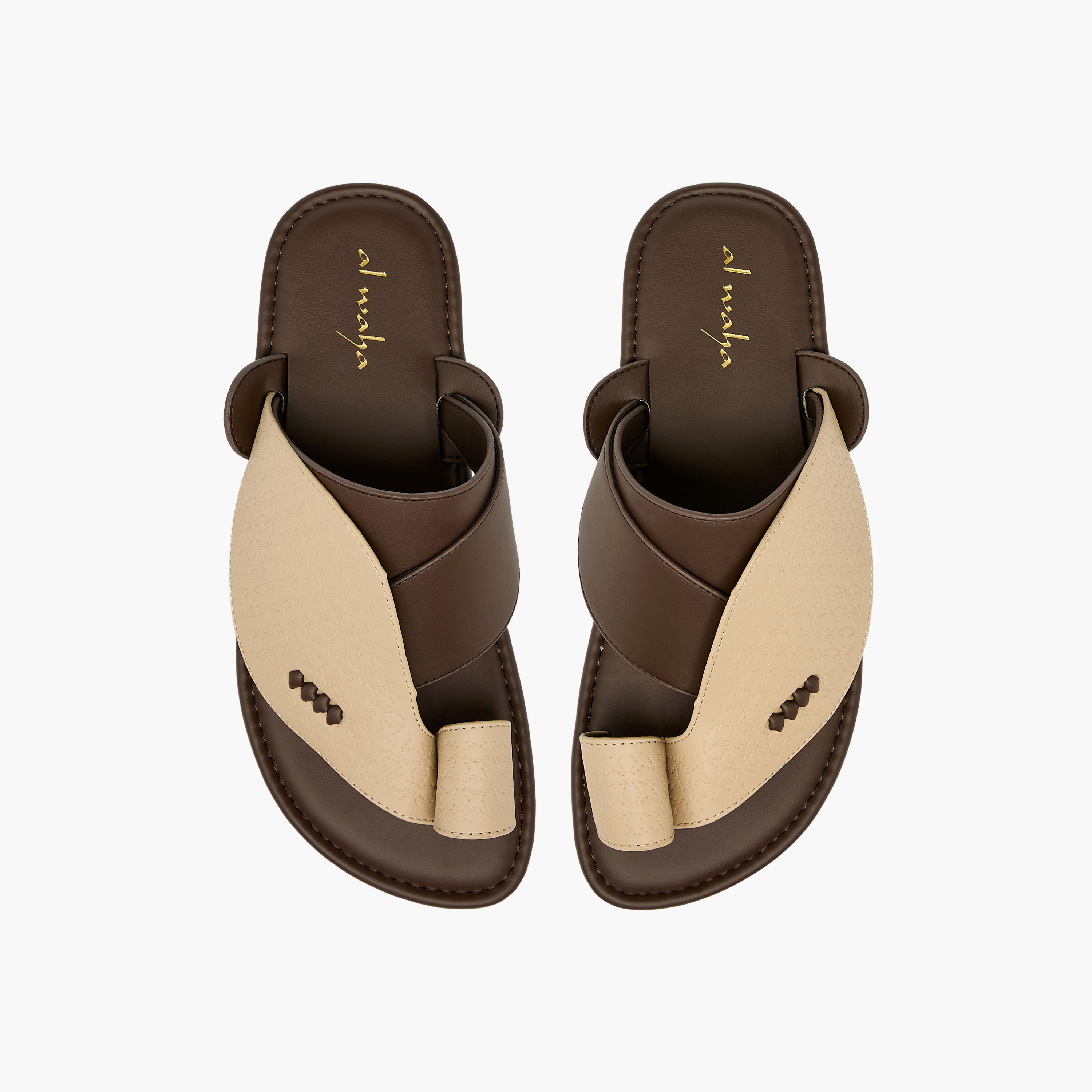 Al Waha Men Toe Loop Detail Arabic Sandals-men-shoes-sandals-image-1