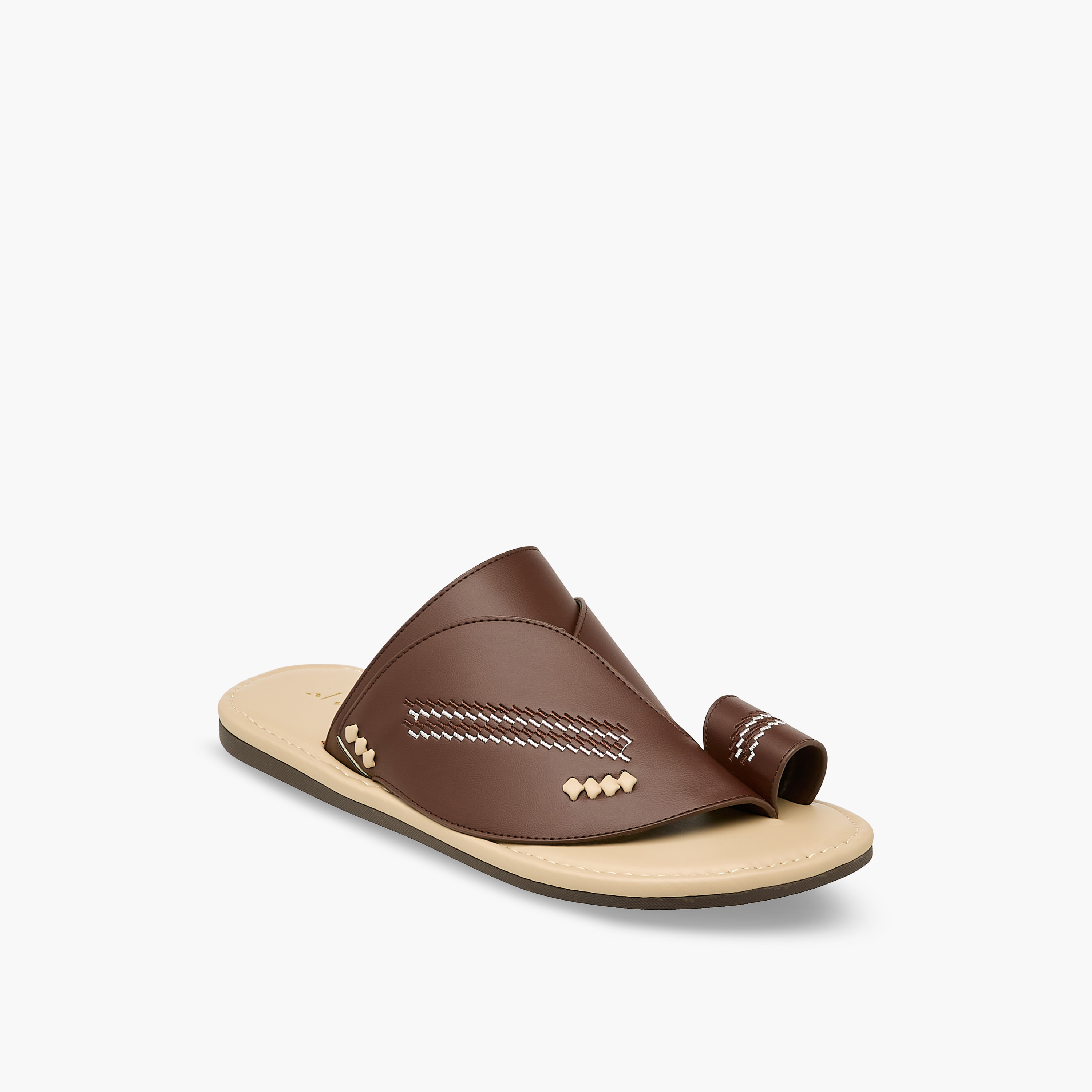 Al Waha Men Embroidered Arabic Sandals-men-shoes-sandals-image-2