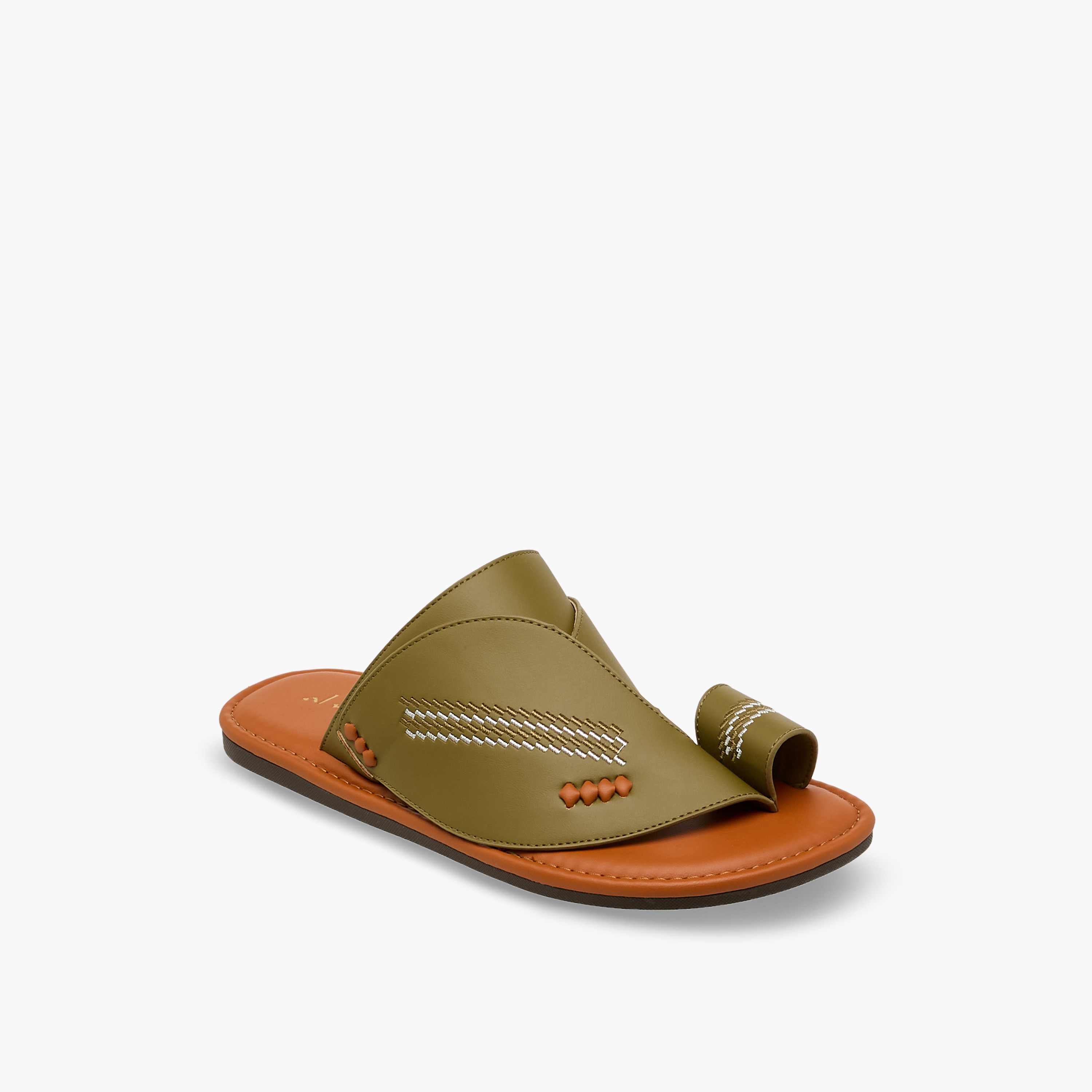 Al Waha Men Embroidered Arabic Sandals-men-shoes-sandals-image-2