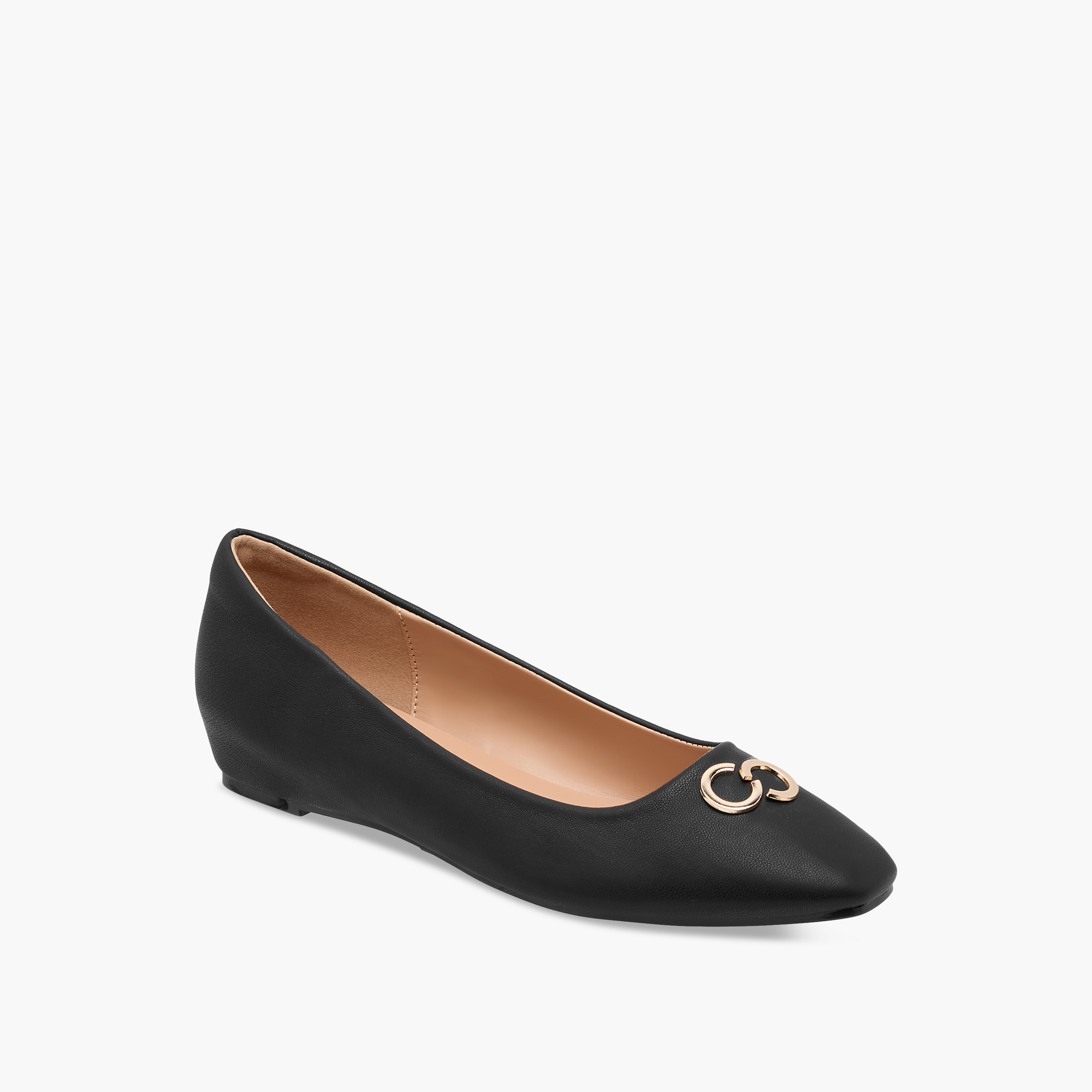 حذاء باليرينا نسائي بارز الملمس بزينة معدنية من سيليست-women-shoes-ballerinas-image-3