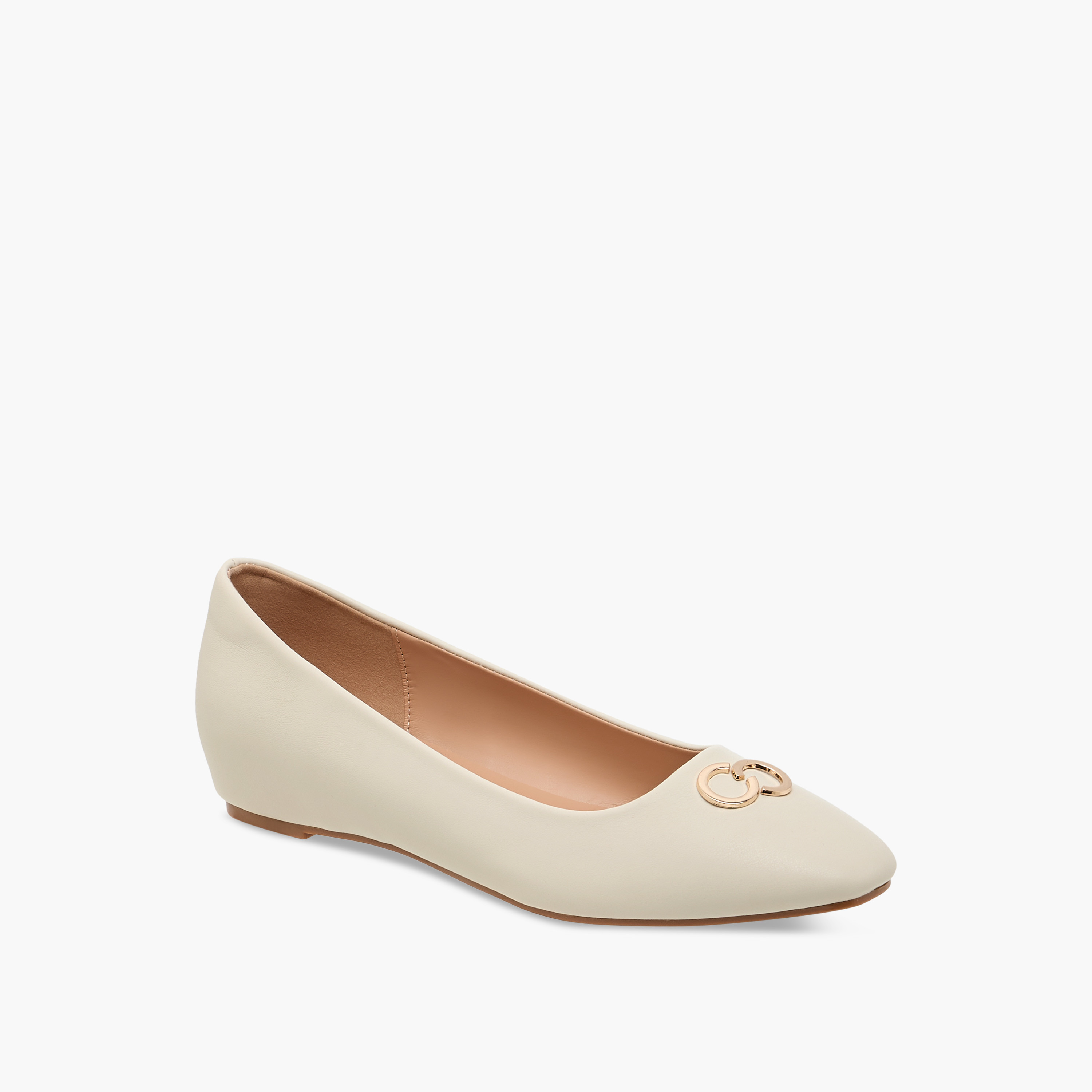 Celeste Women's Metal Accent Slip-On Ballerina Shoes-women-shoes-ballerinas-image-2