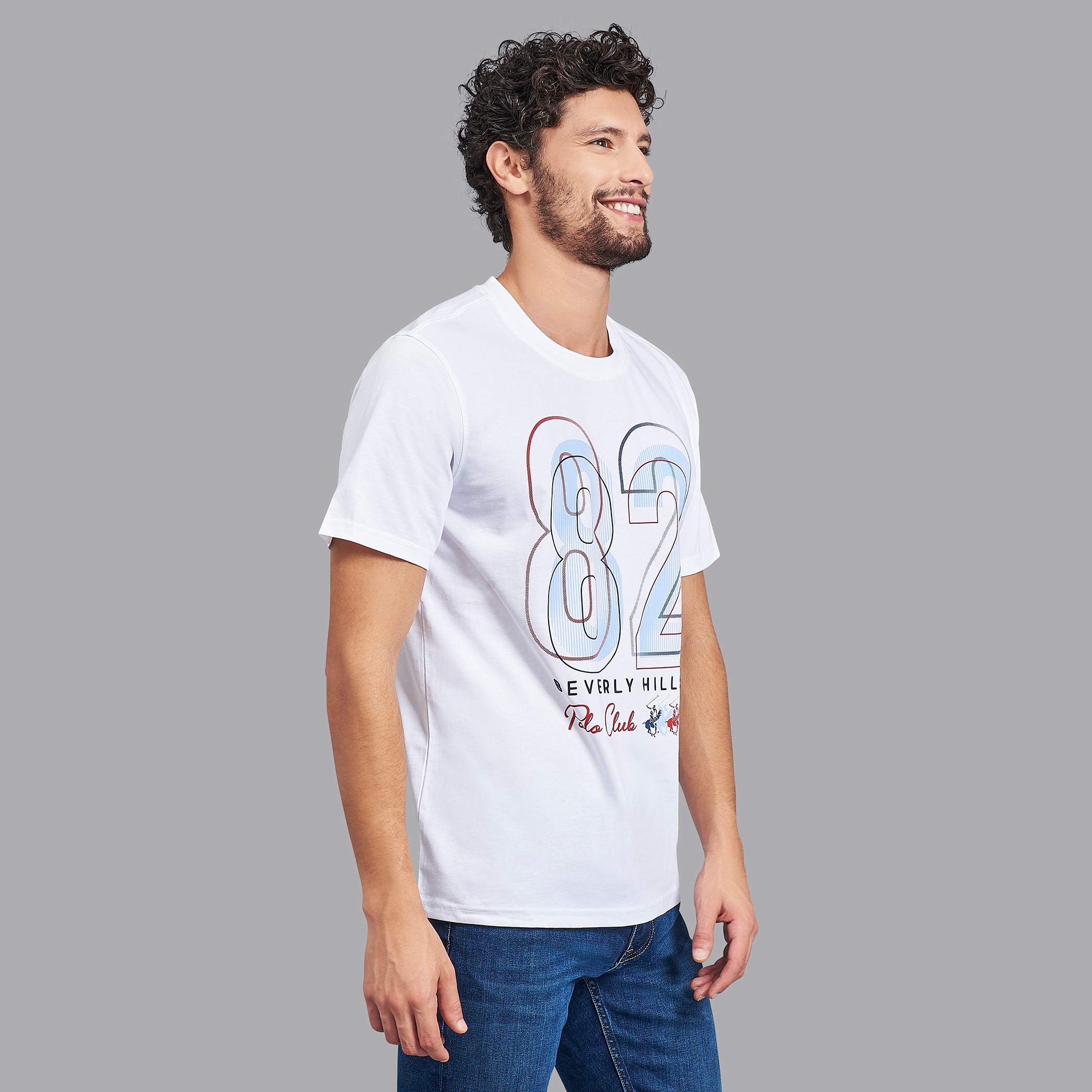Beverly Hills Polo Club Men White Printed Crew Neck Short Sleeves T-Shirt-men-clothing-tshirtsandpolos-tshirts-image-3