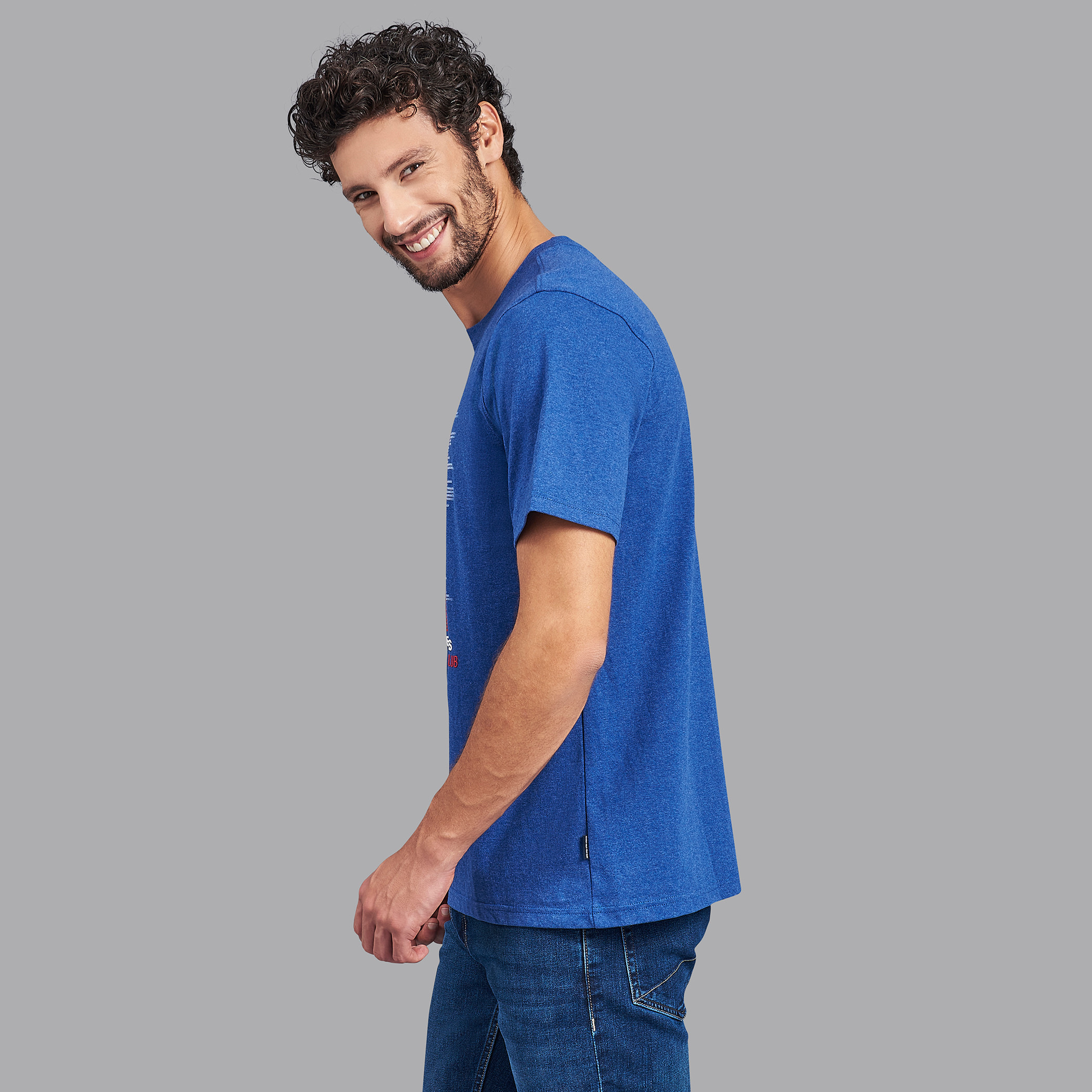 قميص بيفرلي هيلز بولو كلب أزرق مطبوع بياقة مستديرة وأكمام قصيرة للرجال-men-clothing-tshirtsandpolos-tshirts-image-2