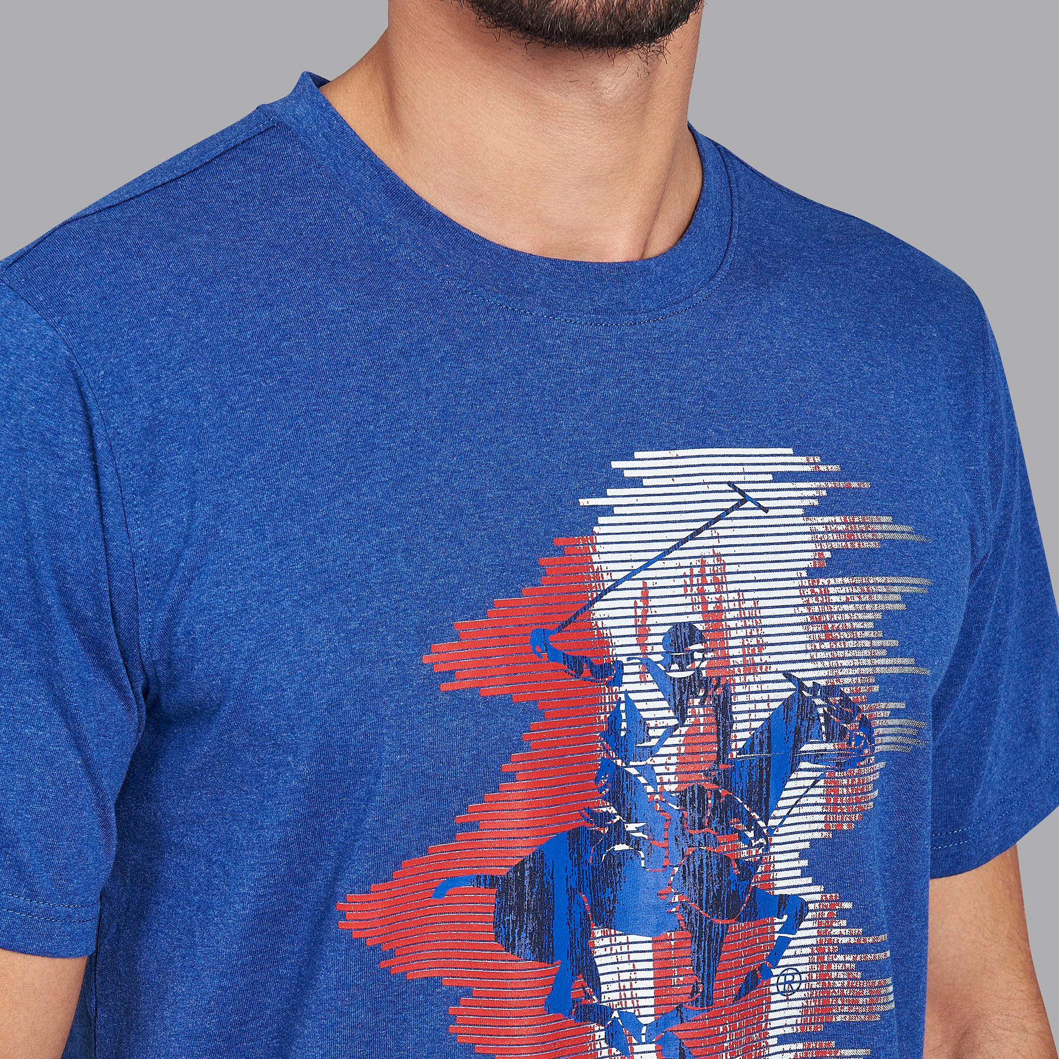 قميص بيفرلي هيلز بولو كلب أزرق مطبوع بياقة مستديرة وأكمام قصيرة للرجال-men-clothing-tshirtsandpolos-tshirts-image-5