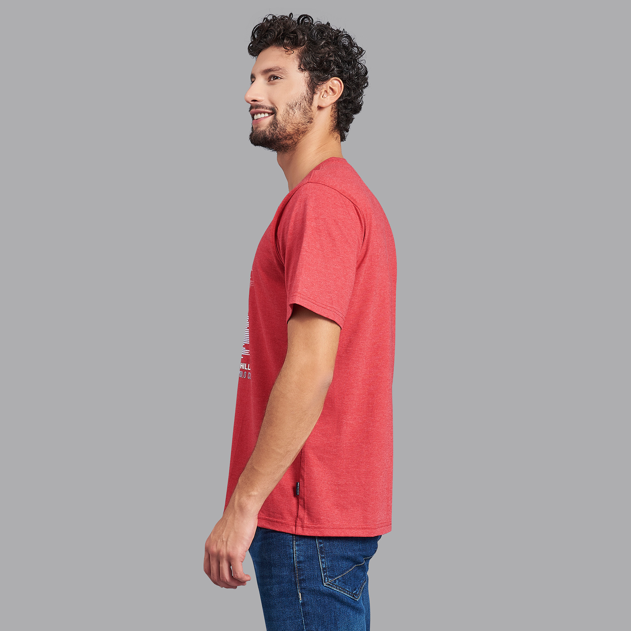 قميص بيفرلي هيلز بولو كلب أحمر بياقة مستديرة وأكمام قصيرة مطبوع للرجال-men-clothing-tshirtsandpolos-tshirts-image-2