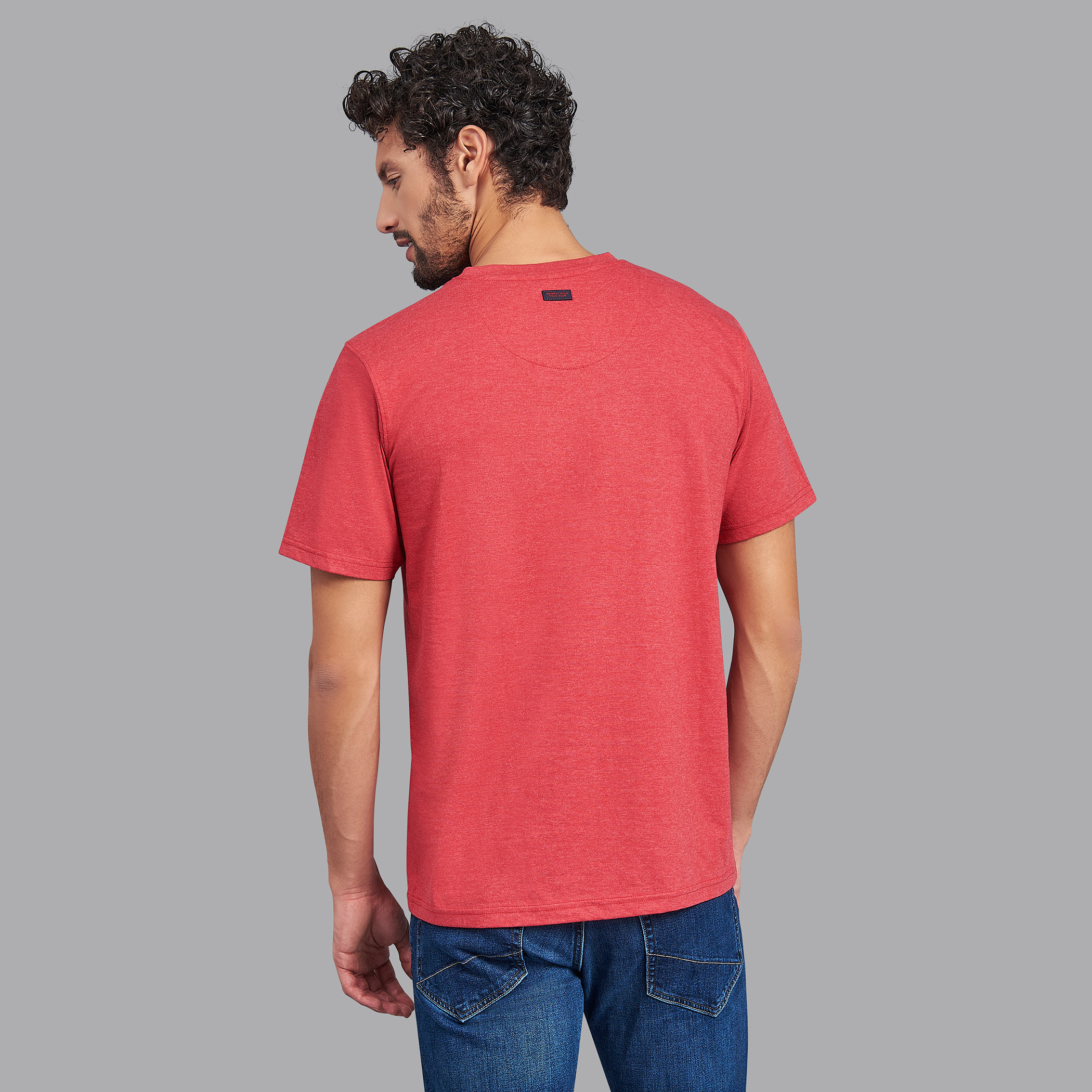 قميص بيفرلي هيلز بولو كلب أحمر بياقة مستديرة وأكمام قصيرة مطبوع للرجال-men-clothing-tshirtsandpolos-tshirts-image-4