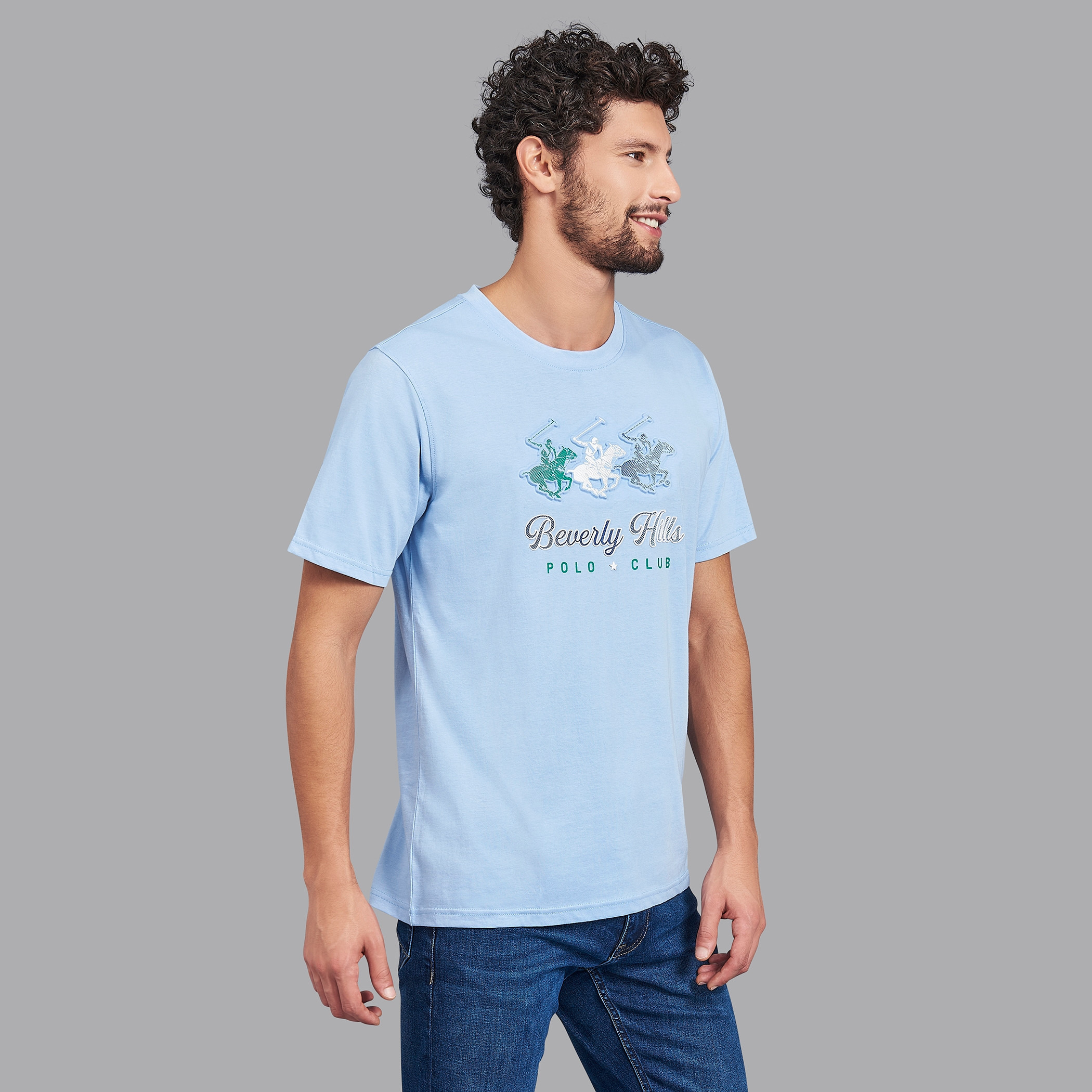 تيشيرت بياقة ضيقة وأكمام قصيرة للرجال من بيفرلي هيلز بولو كلوب-men-clothing-tshirtsandpolos-tshirts-image-3