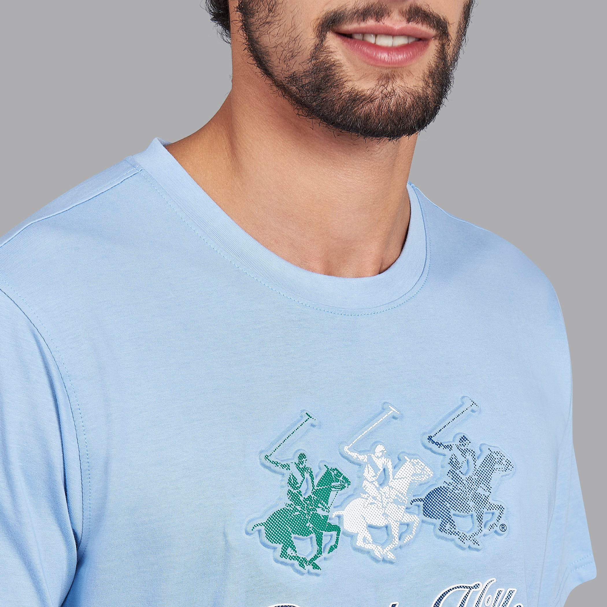 تيشيرت بياقة ضيقة وأكمام قصيرة للرجال من بيفرلي هيلز بولو كلوب-men-clothing-tshirtsandpolos-tshirts-image-5