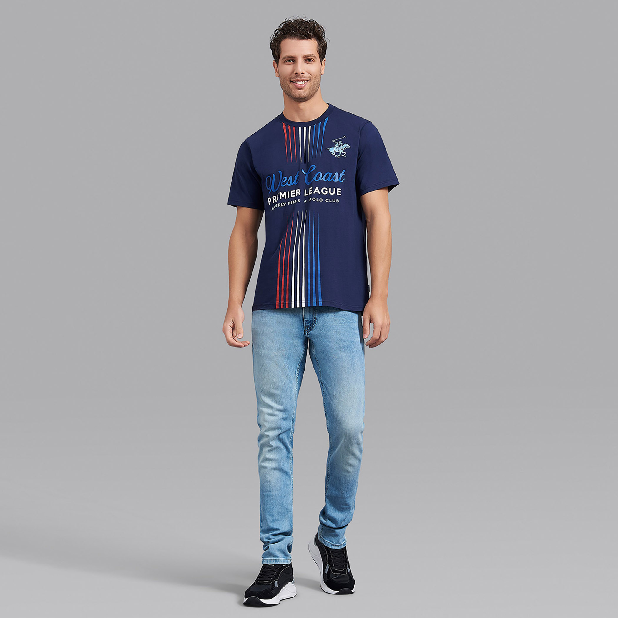 قميص بيفرلي هيلزبولو كلب رجالي أزرق كحلي ورقبة دائرية وأكمام قصيرة-men-clothing-tshirtsandpolos-tshirts-image-7