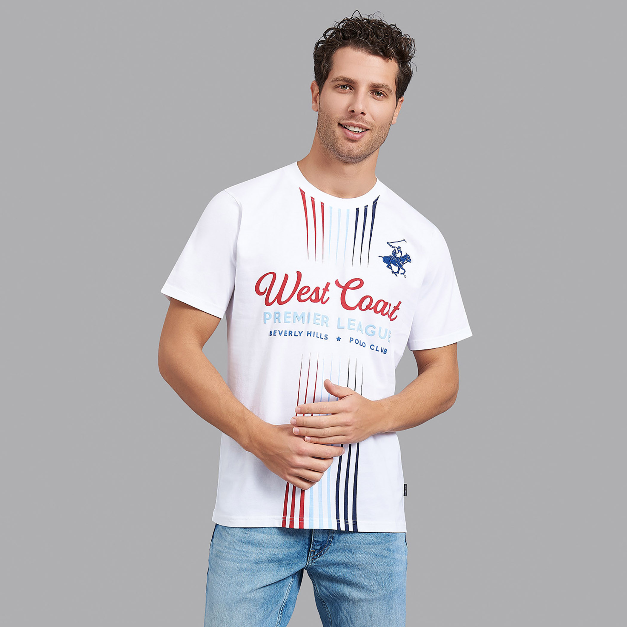 قميص بيفرلي هيلز بولو كلب بياقة دائرية وأكمام قصيرة مطبوع للرجال-men-clothing-tshirtsandpolos-tshirts-image-1