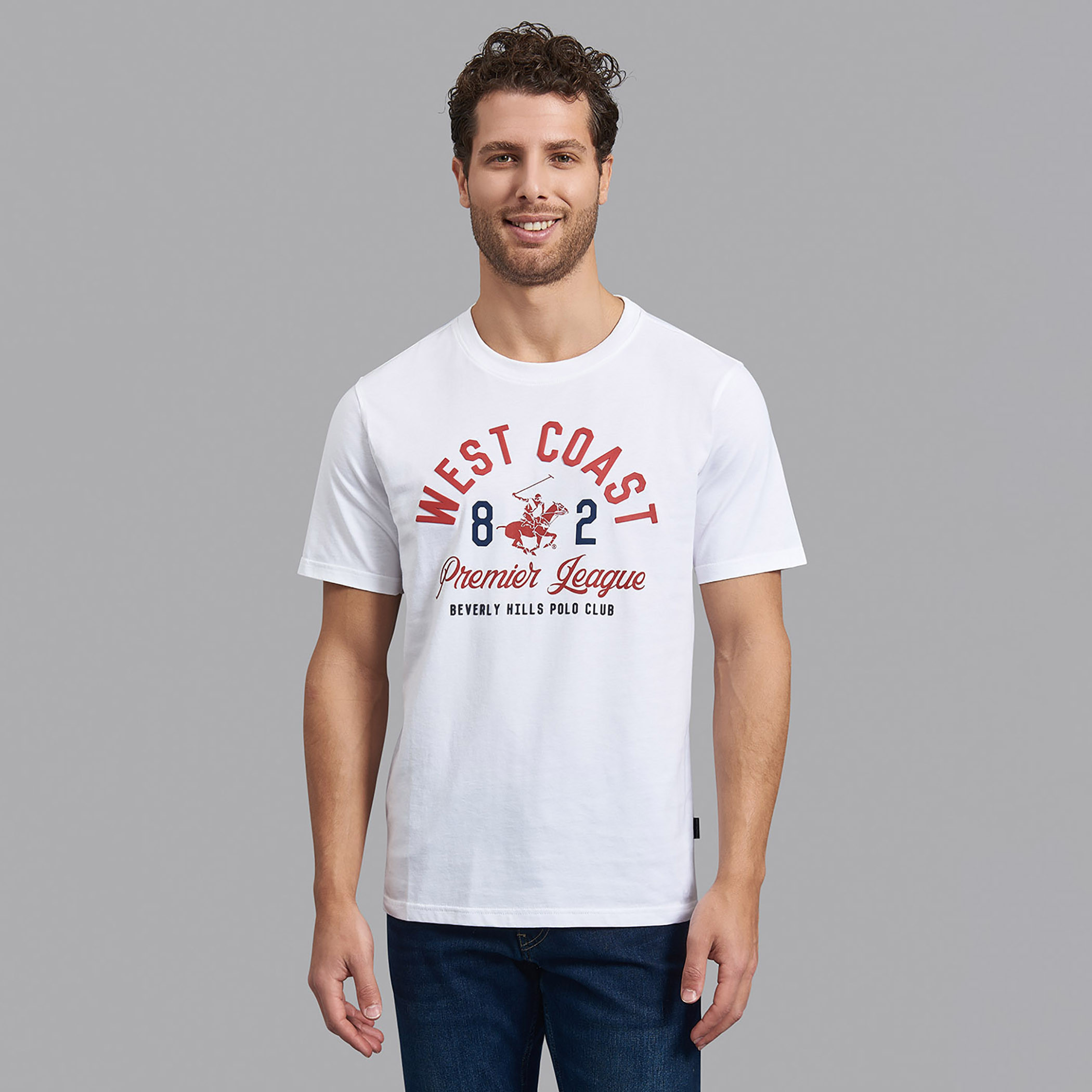 قميص بيفرلي هيلز بولو كلب بياقة دائرية وأكمام قصيرة مطبوع للرجال-men-clothing-tshirtsandpolos-tshirts-image-1