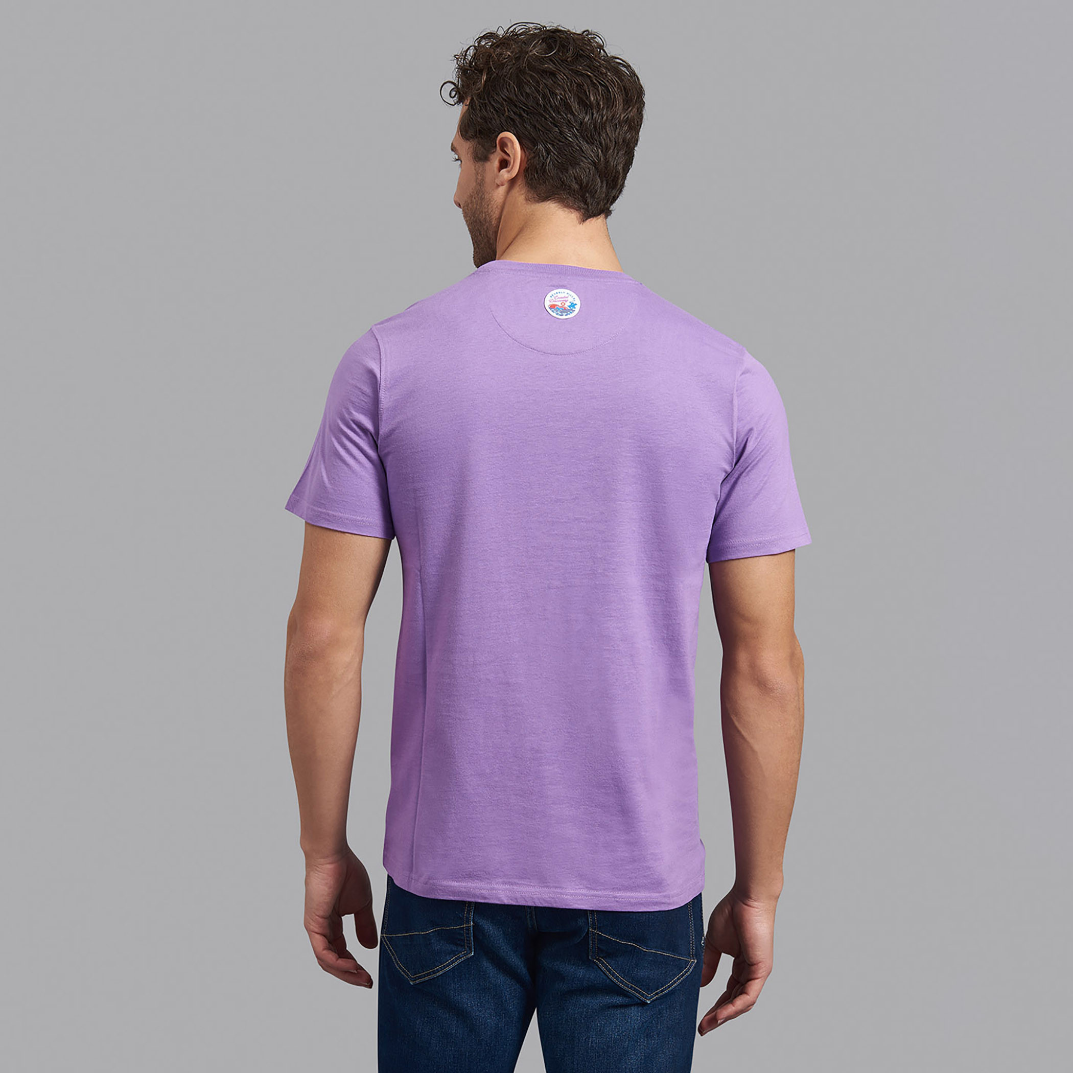 Beverly Hills Polo Club Men Purple Printed Crew Neck Short Sleeves T-Shirt-men-clothing-tshirtsandpolos-tshirts-image-2