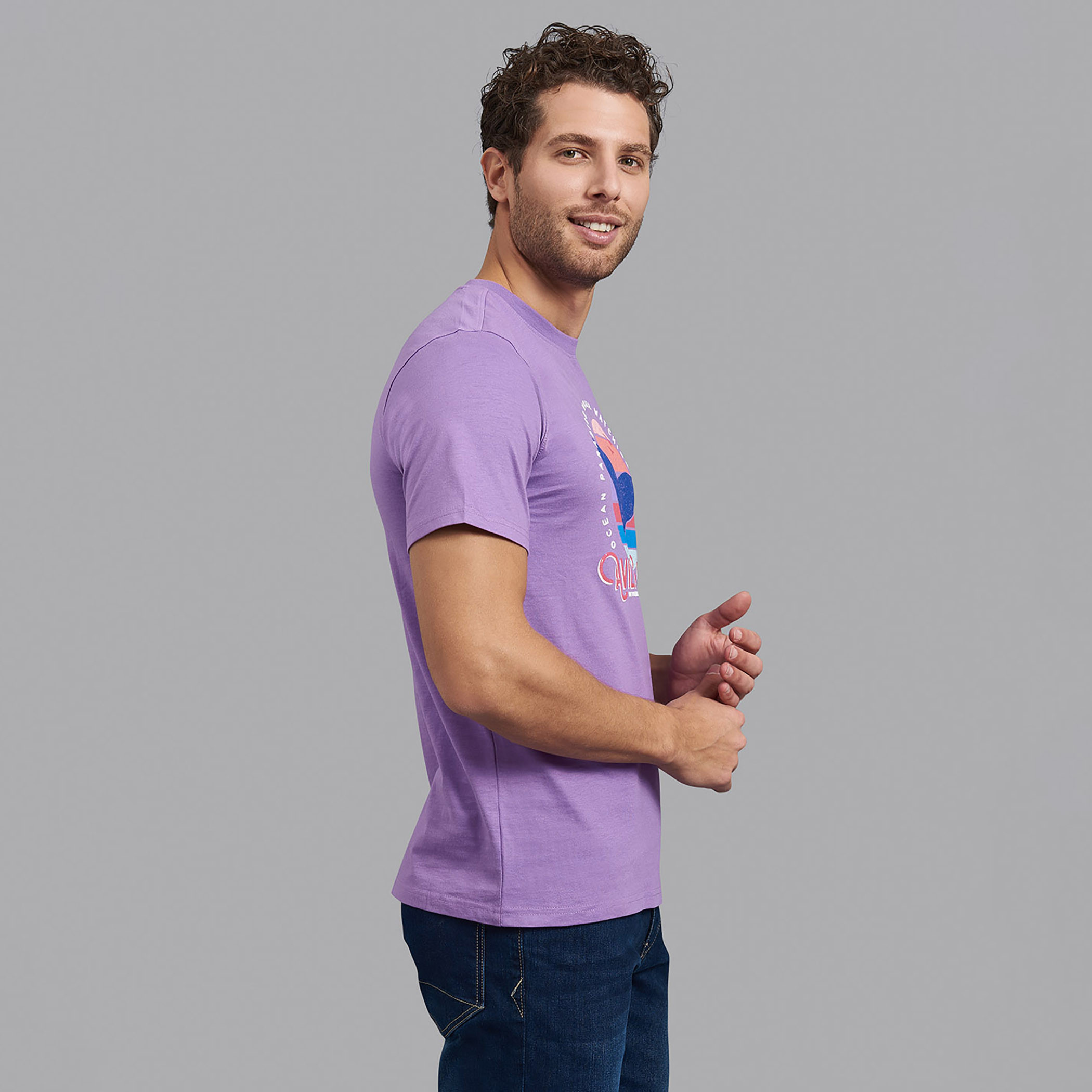 Beverly Hills Polo Club Men Purple Printed Crew Neck Short Sleeves T-Shirt-men-clothing-tshirtsandpolos-tshirts-image-7