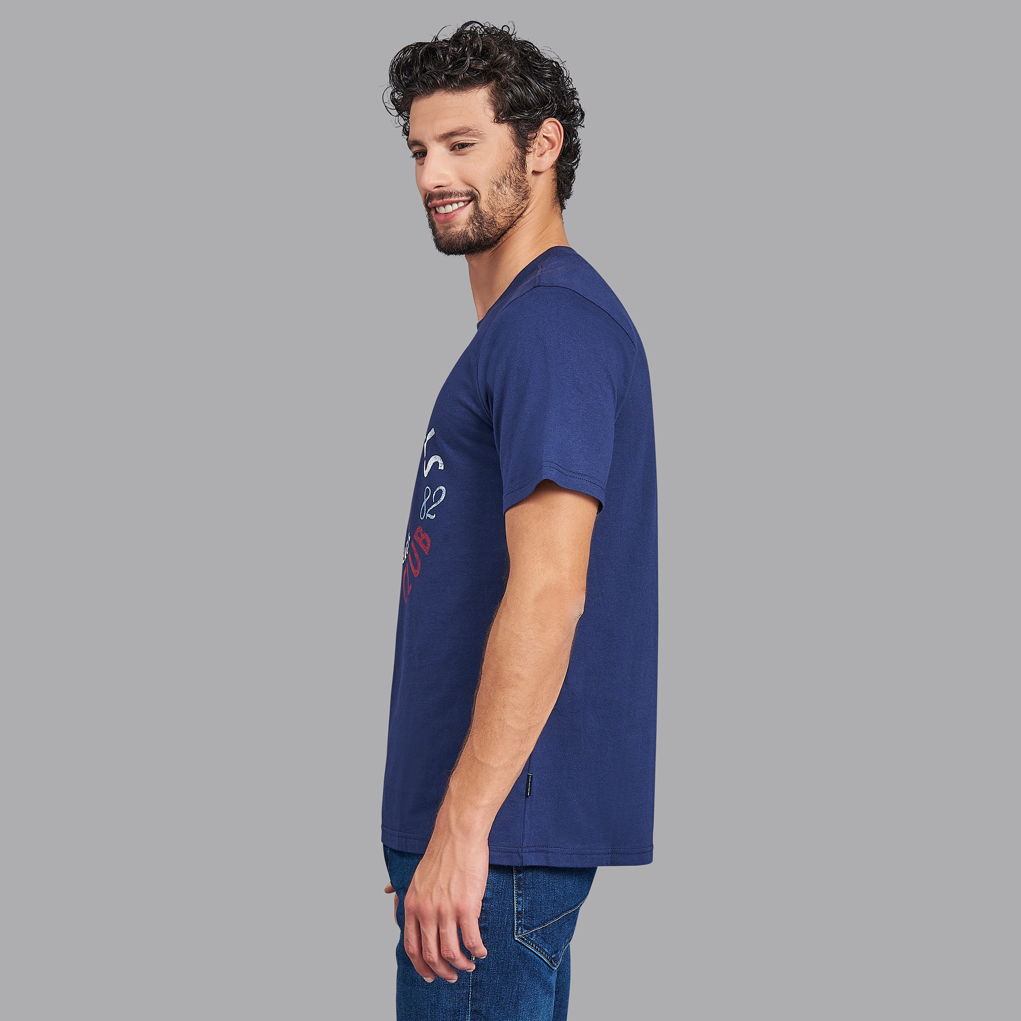 قميص بيفرلي هيلزبولو كلب رجالي أزرق كحلي ورقبة دائرية وأكمام قصيرة-men-clothing-tshirtsandpolos-tshirts-image-2