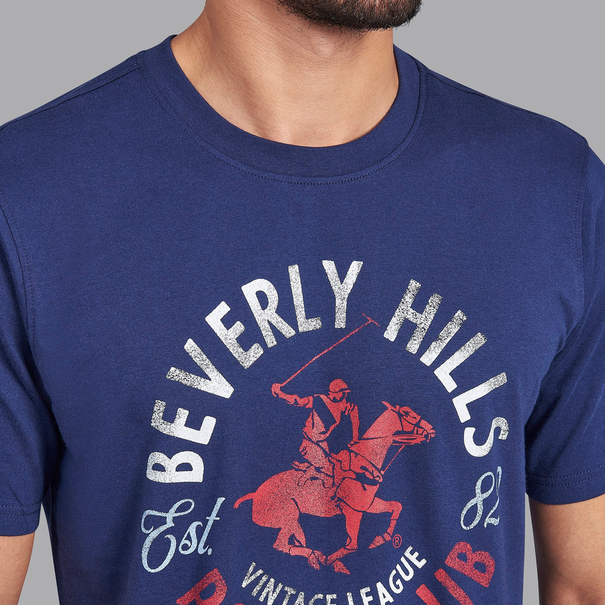 قميص بيفرلي هيلزبولو كلب رجالي أزرق كحلي ورقبة دائرية وأكمام قصيرة-men-clothing-tshirtsandpolos-tshirts-image-5