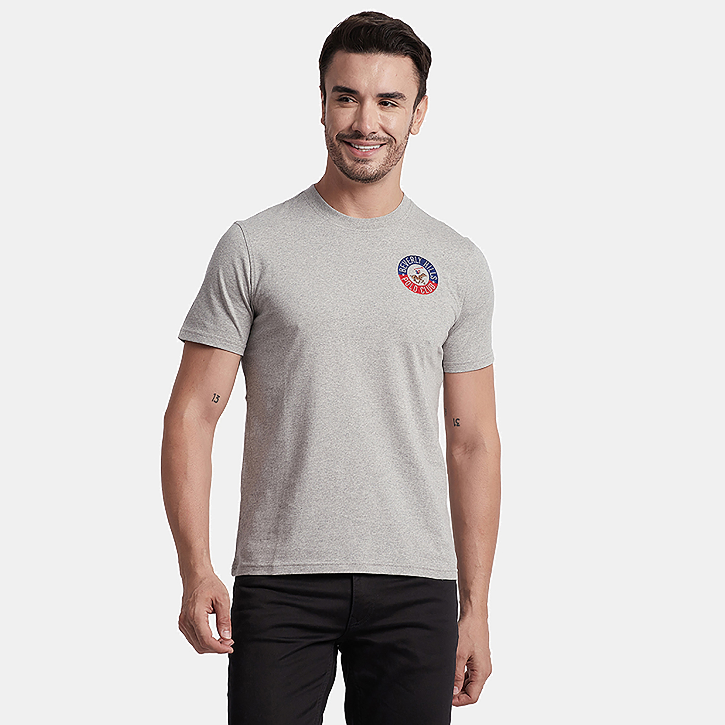 تي شيرت بيفرلي هيلز بولو كلوب بياقة مستديرة وأكمام قصيرة مع شعار-men-clothing-tshirtsandpolos-tshirts-image-1