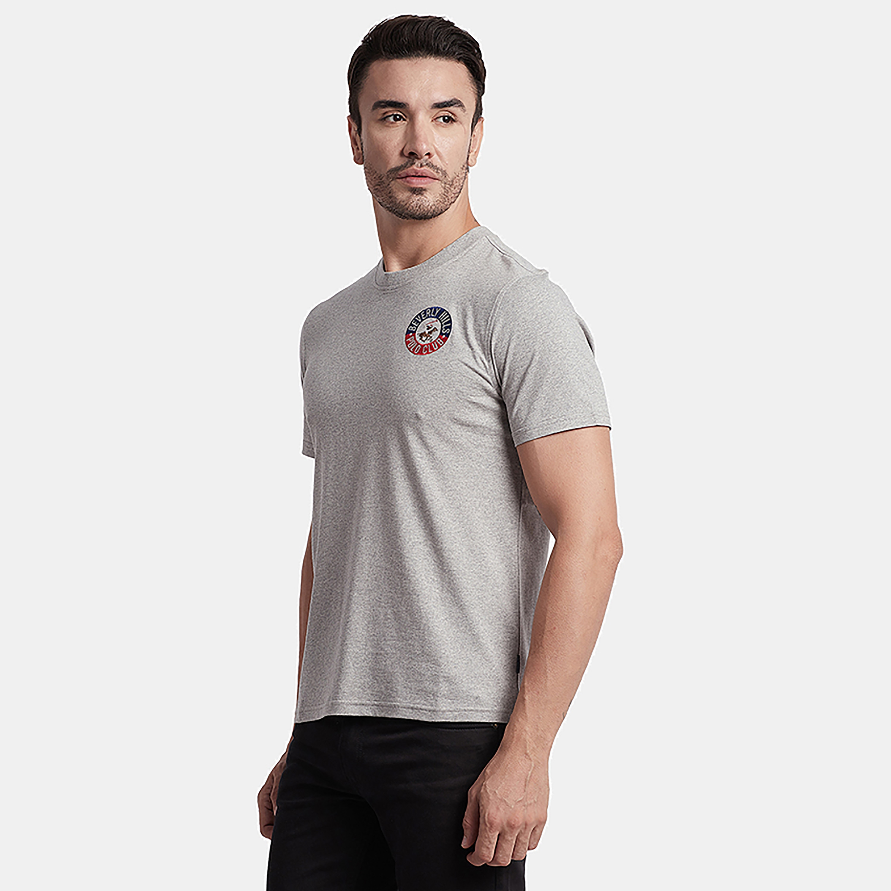 تي شيرت بيفرلي هيلز بولو كلوب بياقة مستديرة وأكمام قصيرة مع شعار-men-clothing-tshirtsandpolos-tshirts-image-2