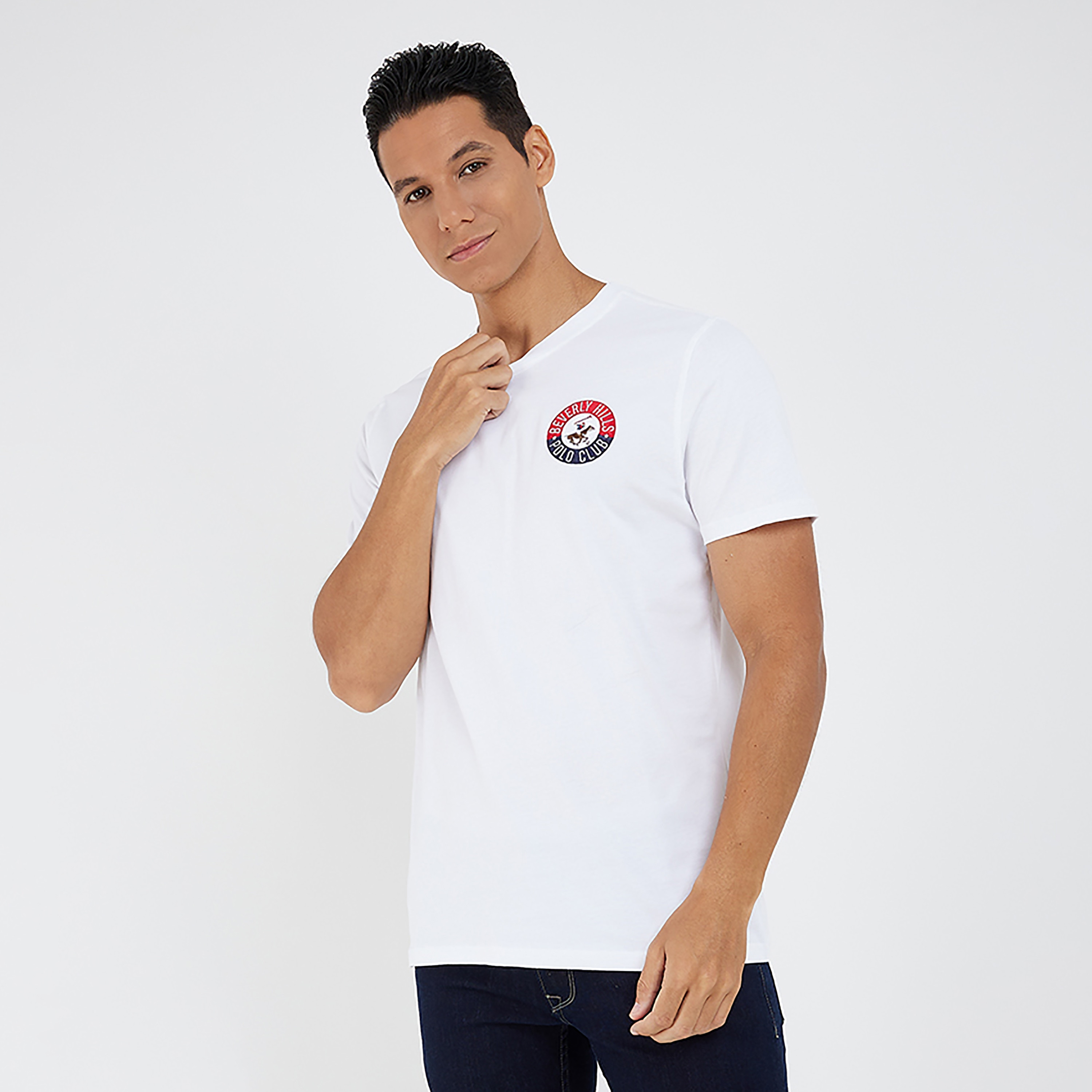 تي شيرت بيفرلي هيلز بولو كلوب بياقة مستديرة وأكمام قصيرة مع شعار-men-clothing-tshirtsandpolos-tshirts-image-5