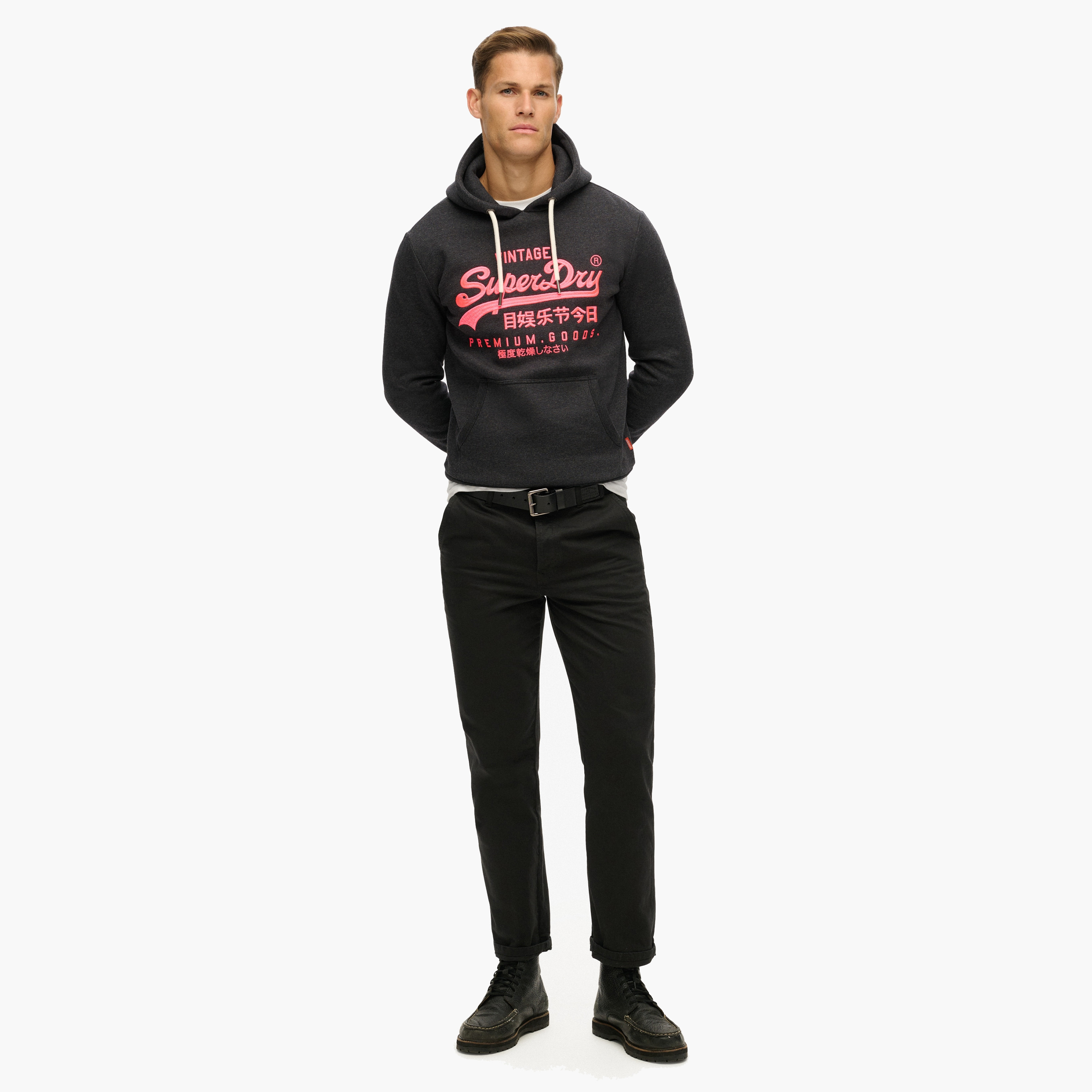 Superdry Neon Embroidered Logo Long Sleeves Men's Hoodie-men-clothing-hoodiesandsweatshirts-image-2