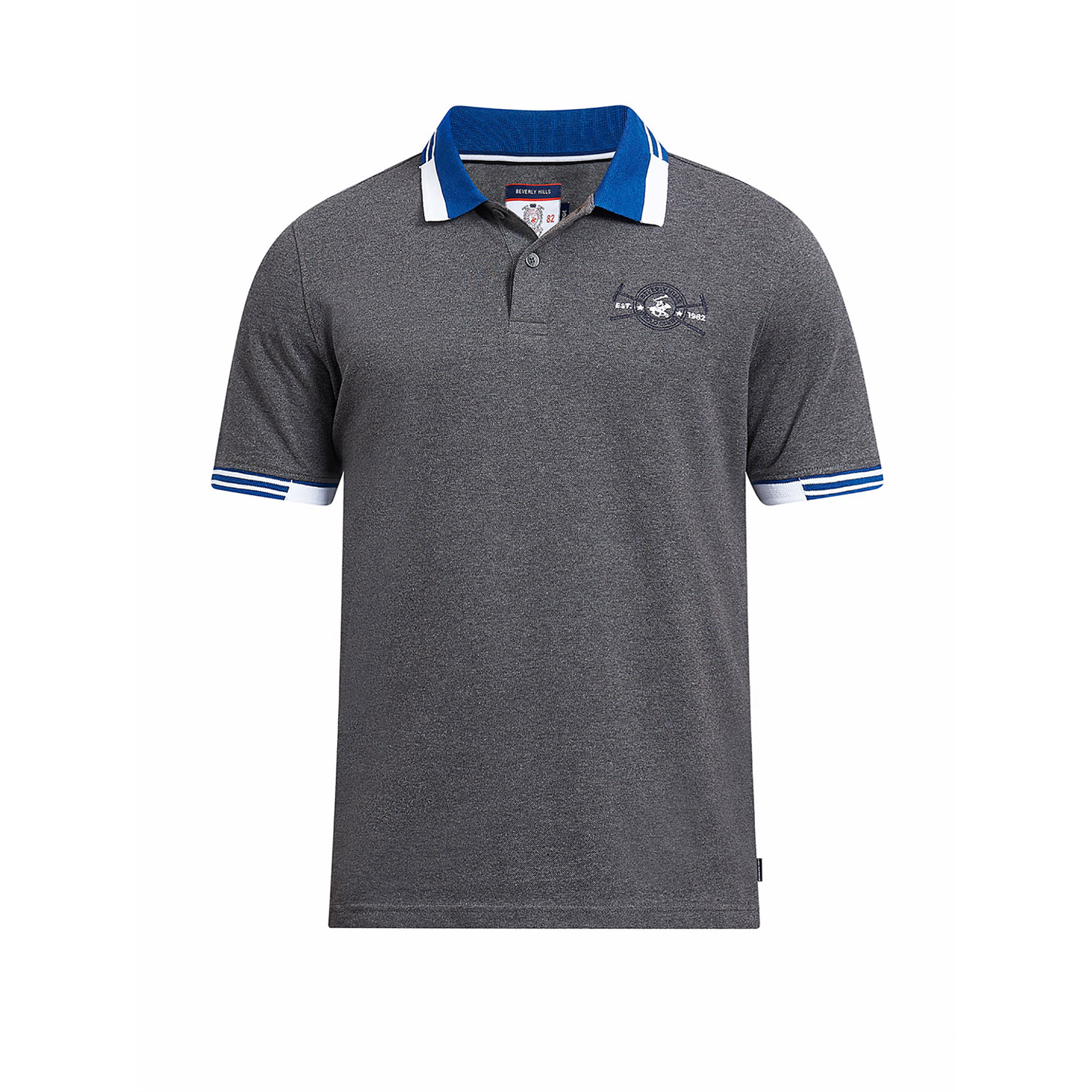 قميص بيفرلي هيلز بولو كلب بأكمام قصيرة وشعار فحمي للرجال-men-clothing-tshirtsandpolos-polos-image-2