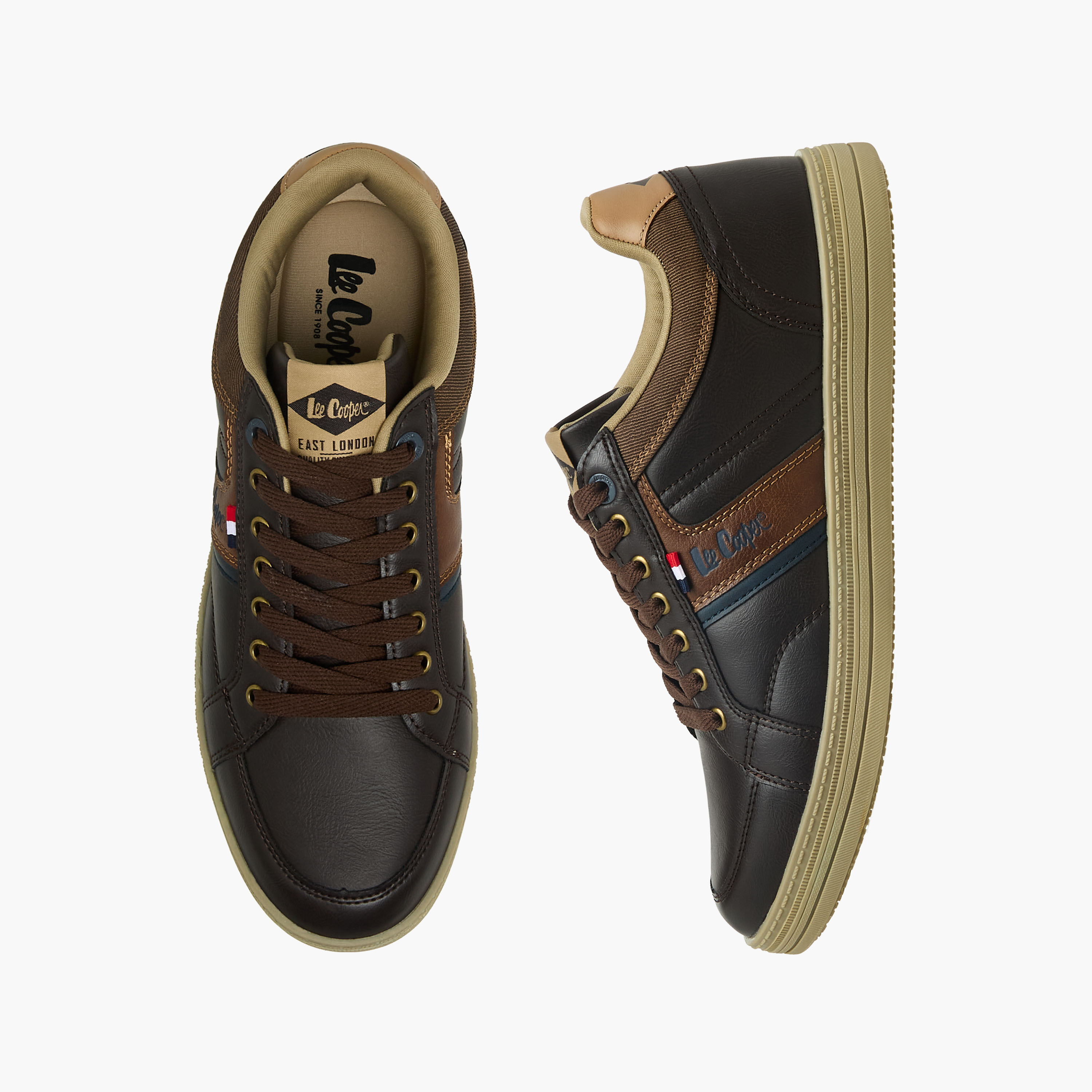 Lee Cooper Men Lace-Up Sneakers-men-shoes-sneakers-image-1