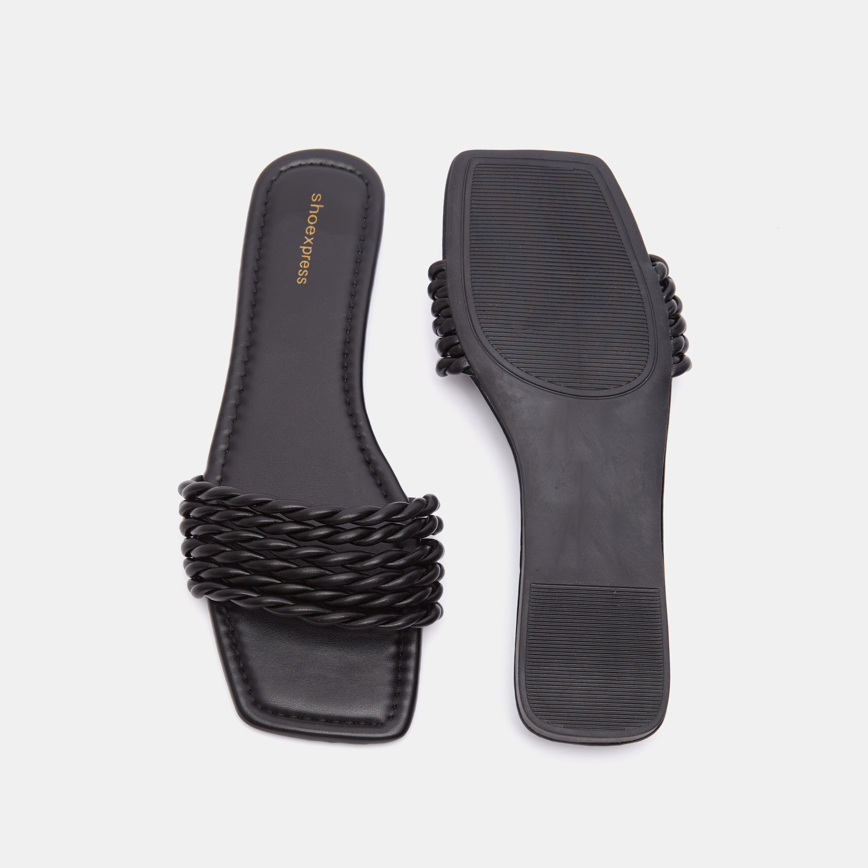 Textured Slip-On Slide Sandals-women-shoes-flats-sandals-image-5
