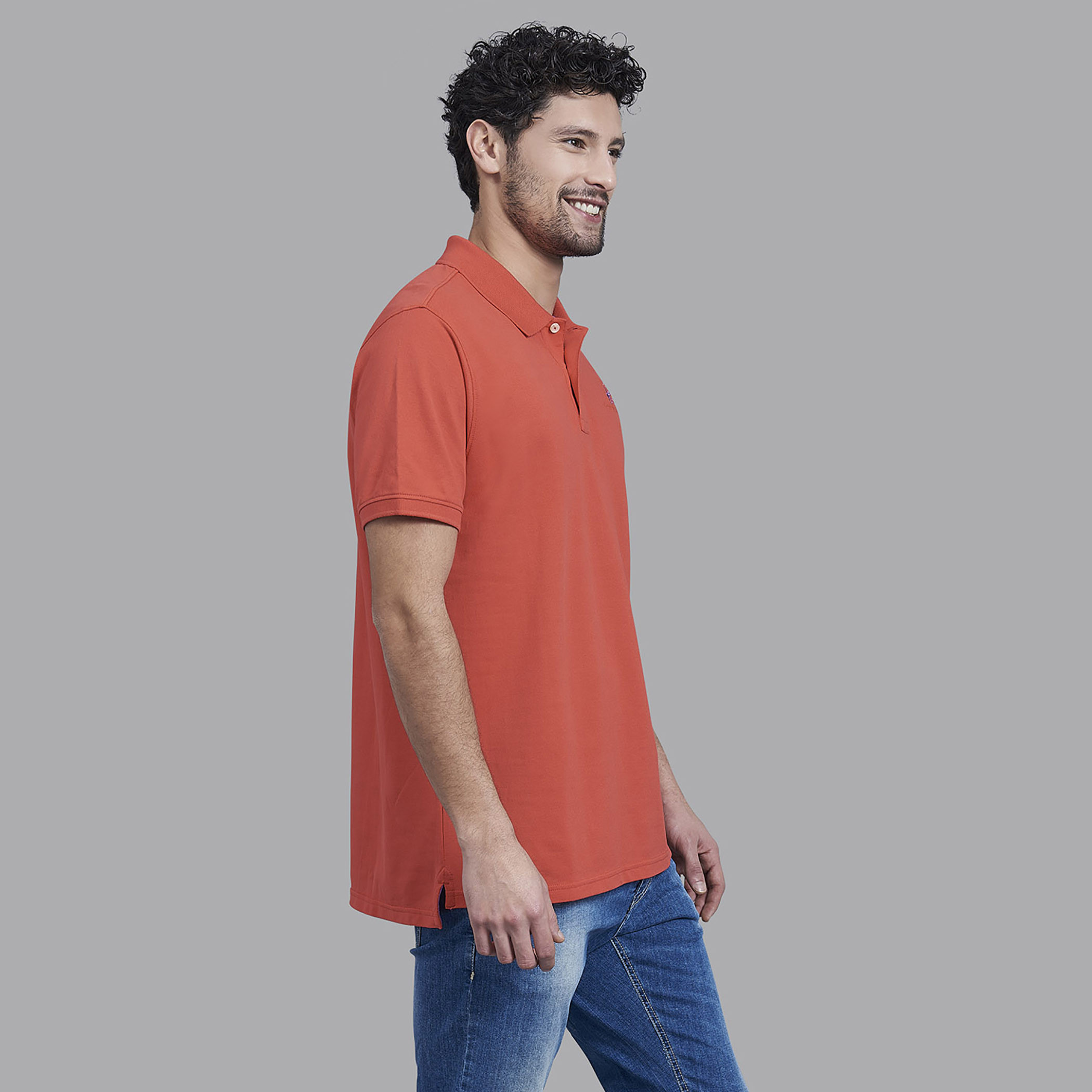 Beverly Hills Polo Club Men Red Solid Short Sleeves Polo T-shirt-men-clothing-tshirtsandpolos-polos-image-4