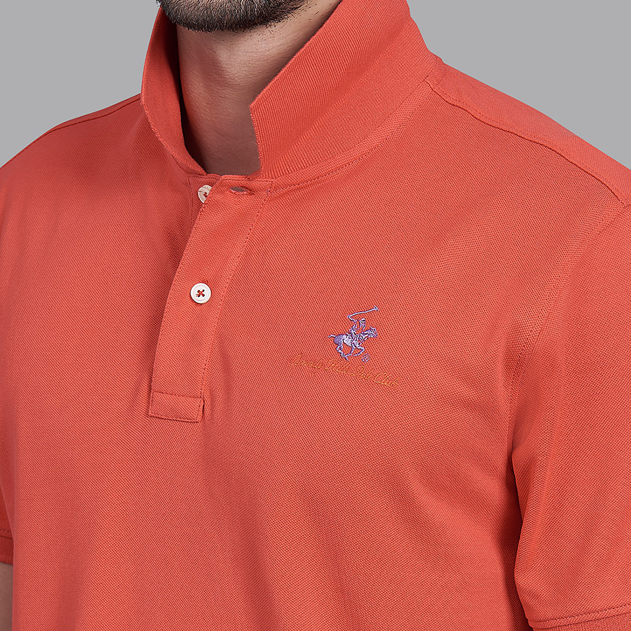 Beverly Hills Polo Club Men Red Solid Short Sleeves Polo T-shirt-men-clothing-tshirtsandpolos-polos-image-6