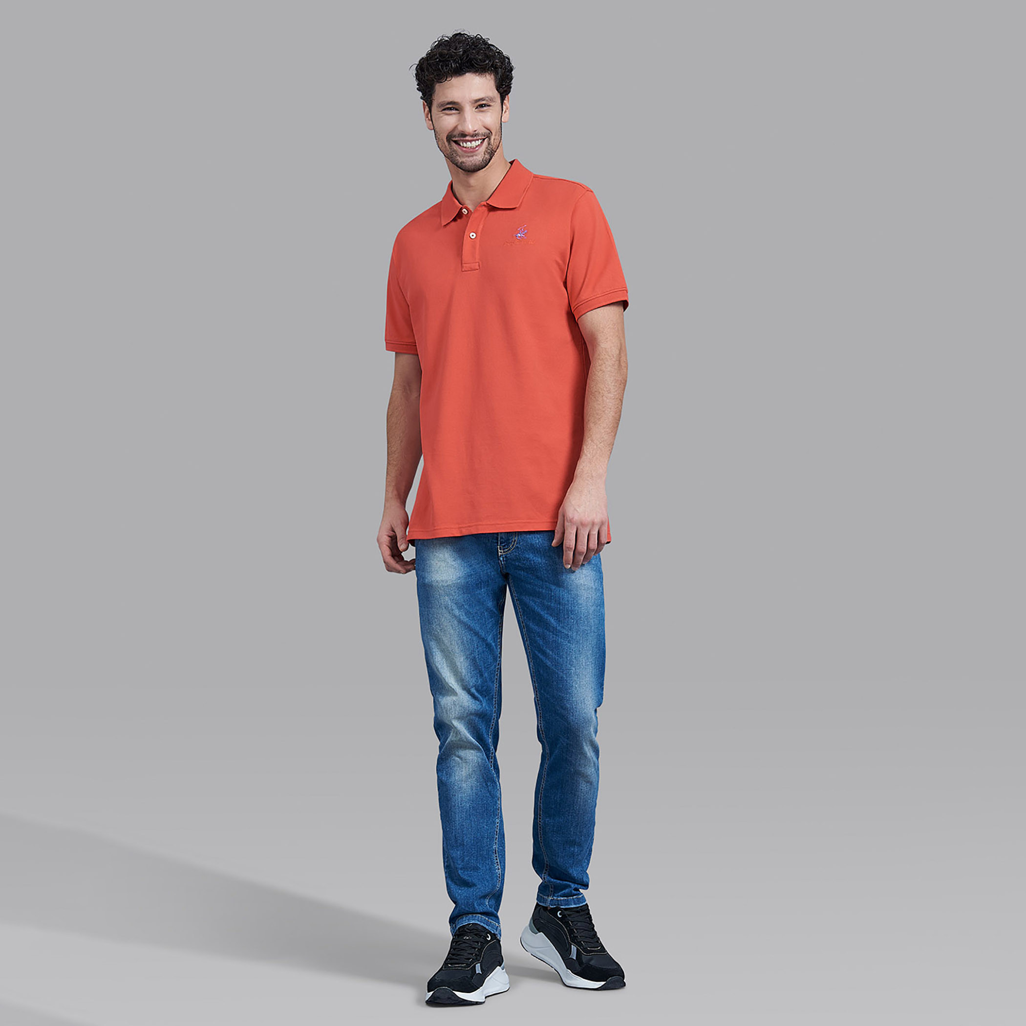 قميص بيفرلي هيلز بولو كلب رجالي أحمر سادة بأكمام قصيرة-men-clothing-tshirtsandpolos-polos-image-7