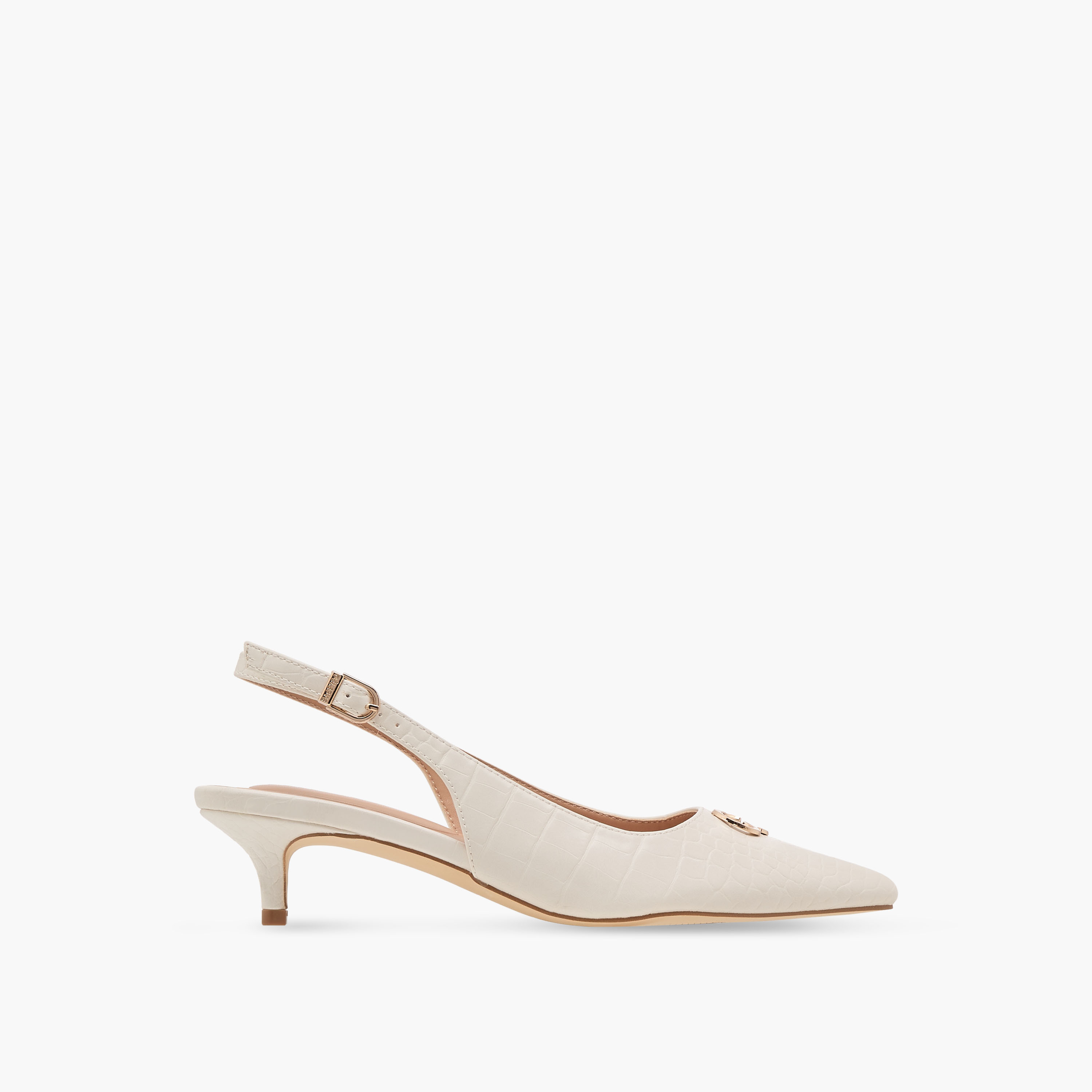 حذاء نسائي بارز الملمس بمقدمة مدببة مع إبزيم إغلاق من سيليست-women-shoes-heels-image-3