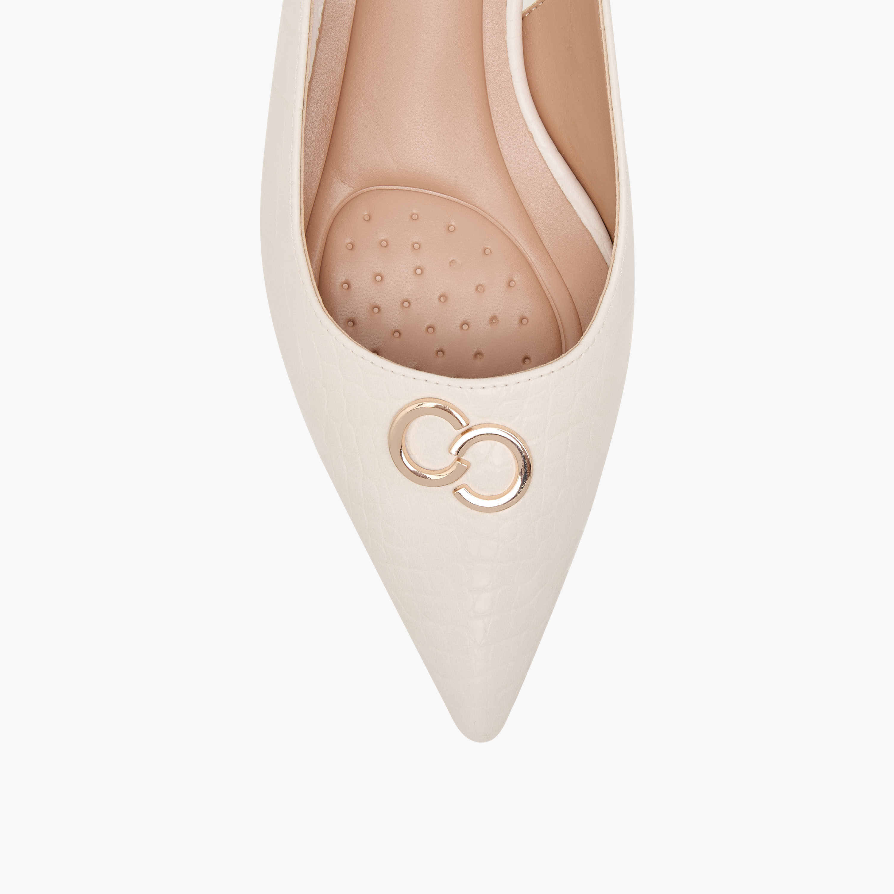 حذاء نسائي بارز الملمس بمقدمة مدببة مع إبزيم إغلاق من سيليست-women-shoes-heels-image-4