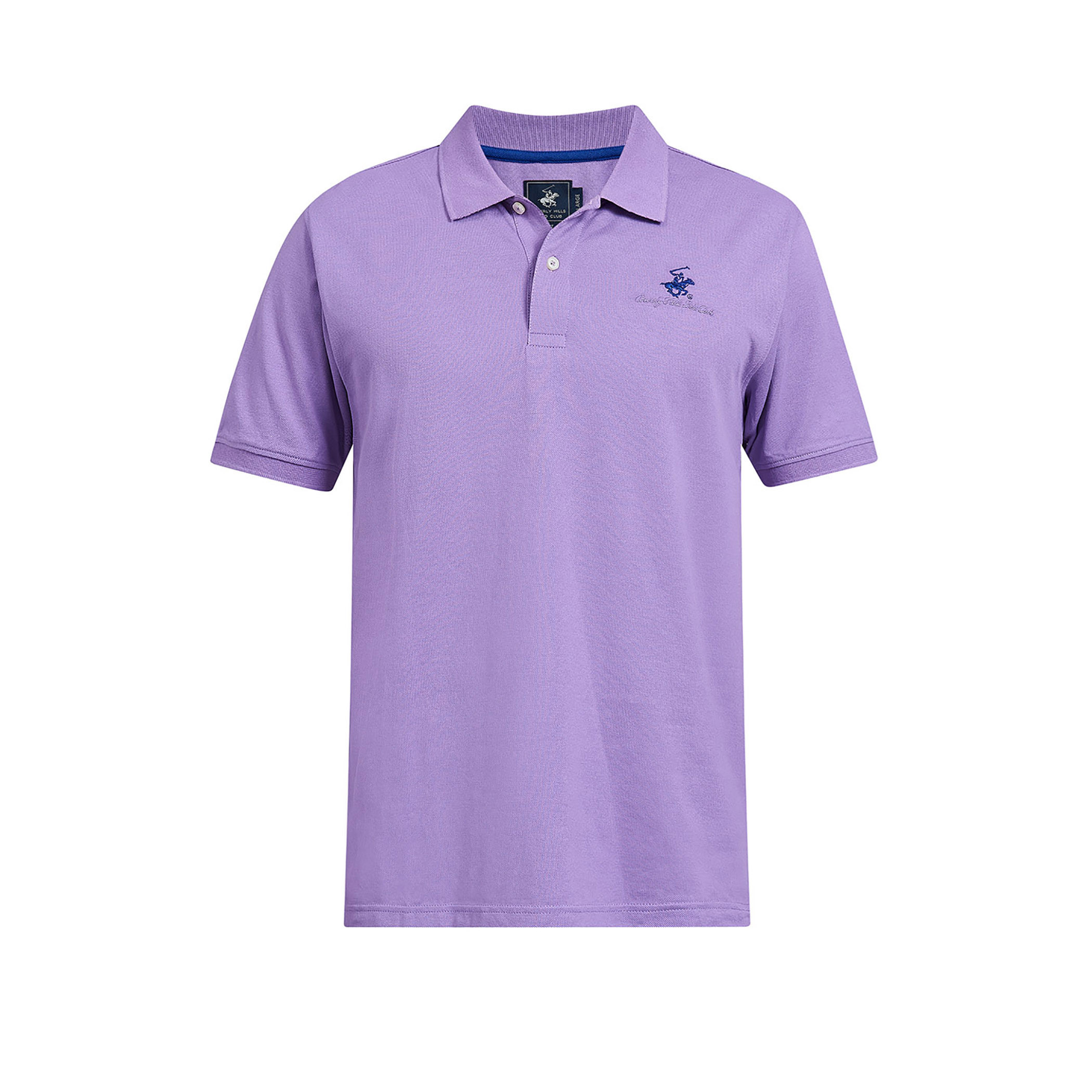 قميص بيفرلي هيلز بولو كلب رجالي أرجواني سادة بأكمام قصيرة-men-clothing-tshirtsandpolos-polos-image-2