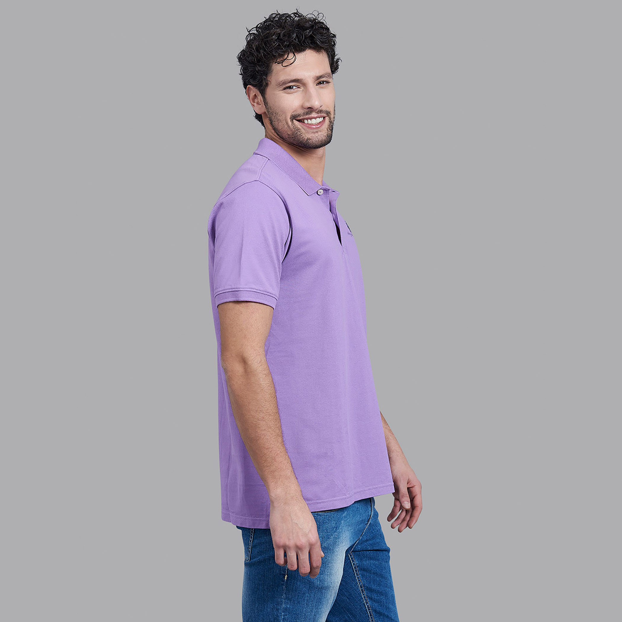 قميص بيفرلي هيلز بولو كلب رجالي أرجواني سادة بأكمام قصيرة-men-clothing-tshirtsandpolos-polos-image-3