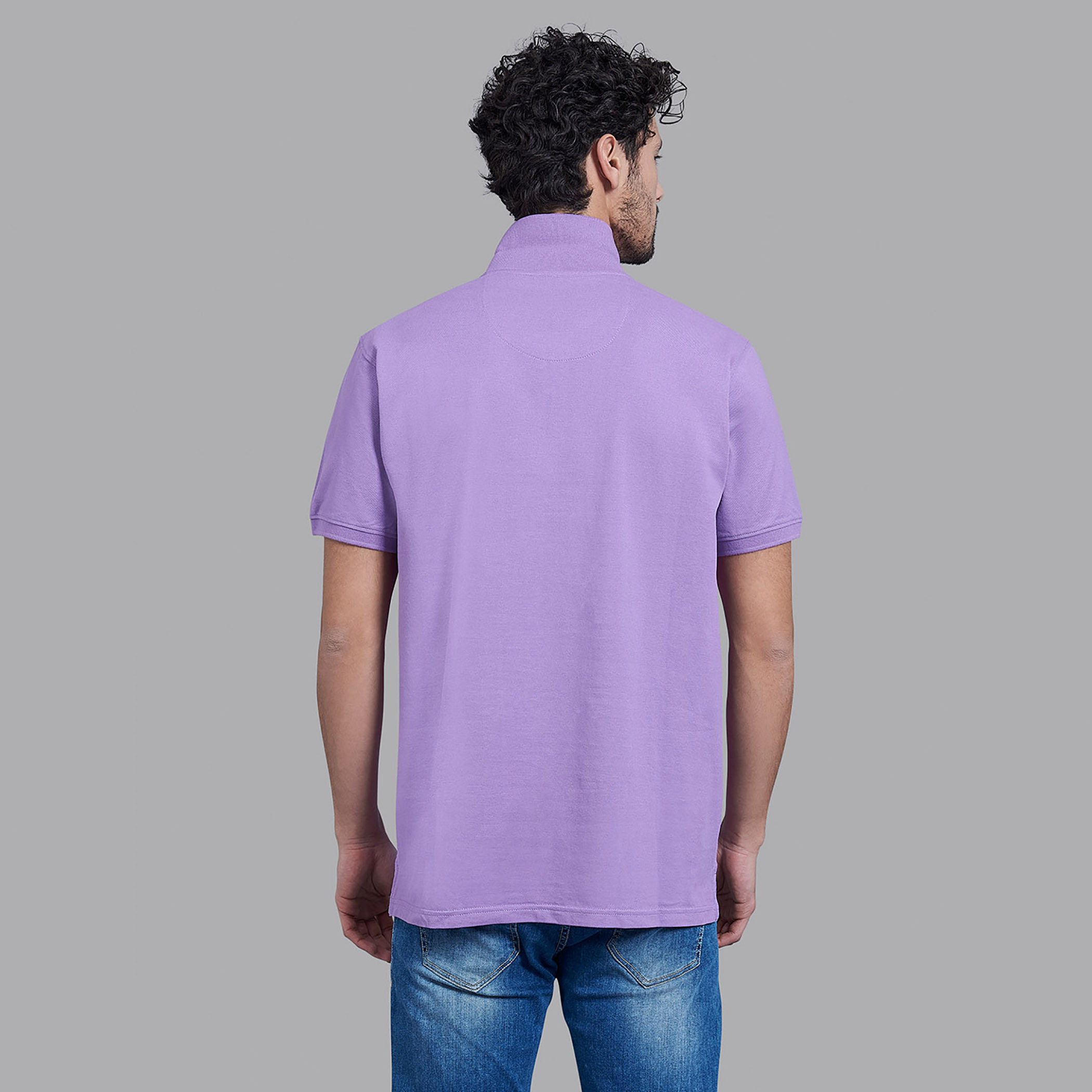 قميص بيفرلي هيلز بولو كلب رجالي أرجواني سادة بأكمام قصيرة-men-clothing-tshirtsandpolos-polos-image-4