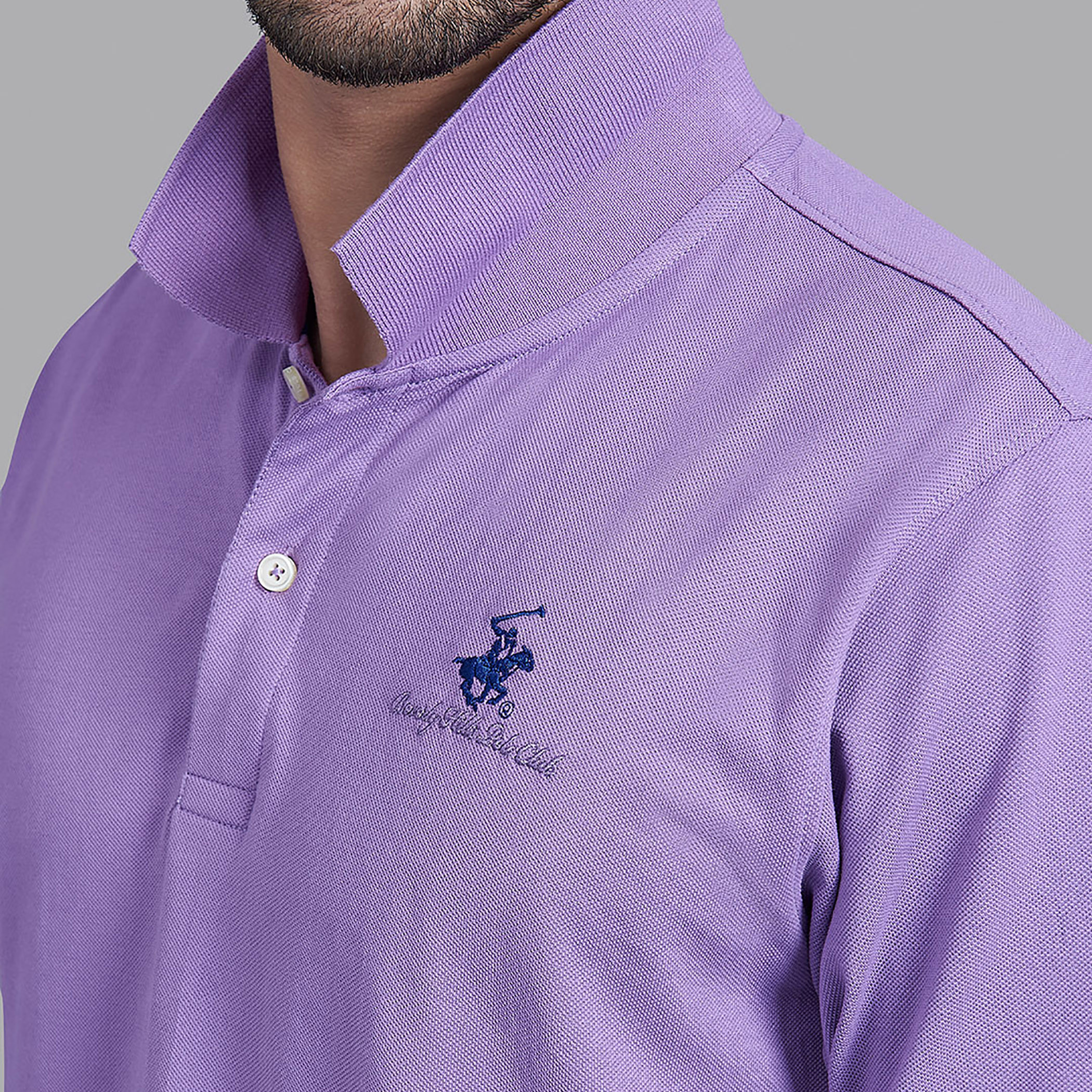 قميص بيفرلي هيلز بولو كلب رجالي أرجواني سادة بأكمام قصيرة-men-clothing-tshirtsandpolos-polos-image-5