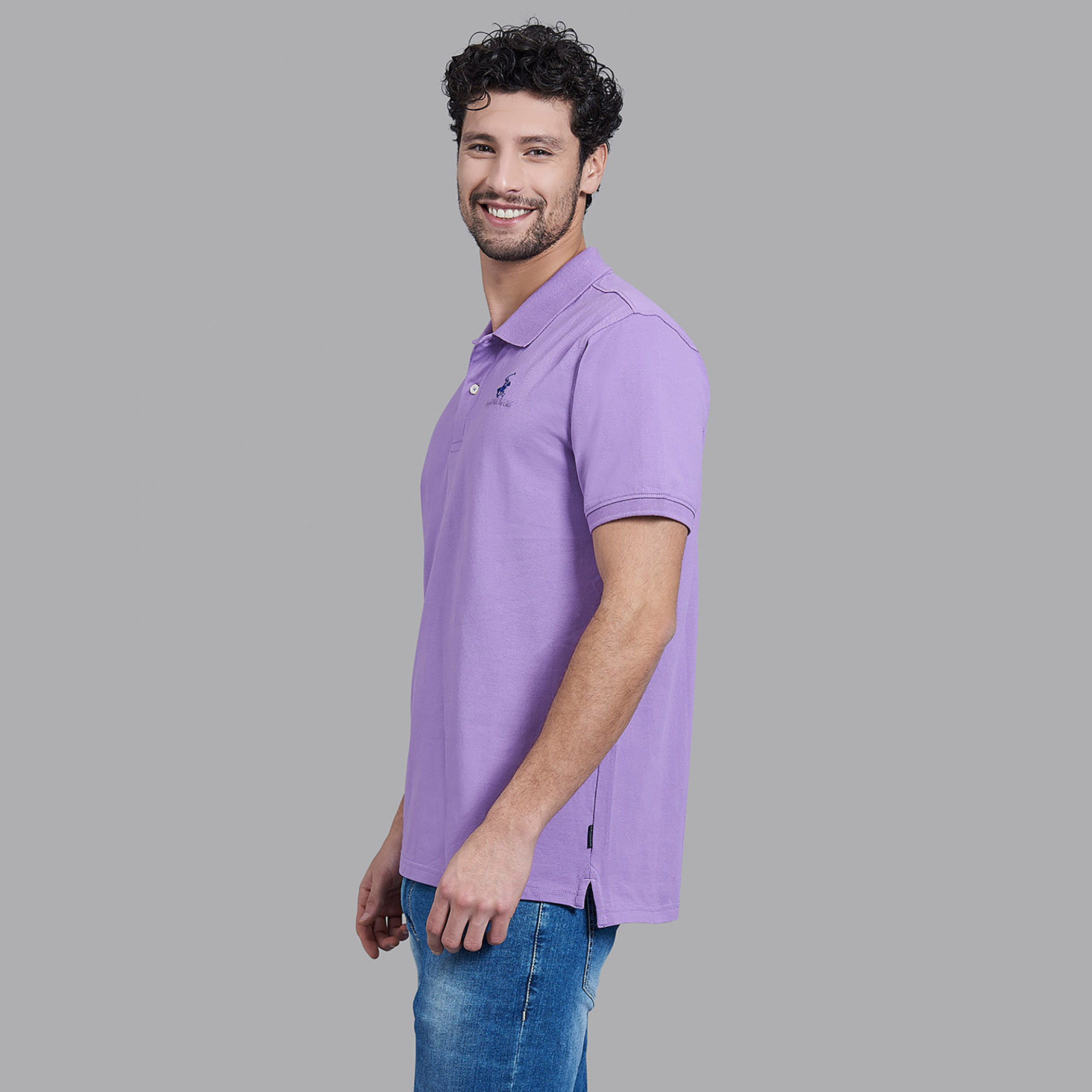 قميص بيفرلي هيلز بولو كلب رجالي أرجواني سادة بأكمام قصيرة-men-clothing-tshirtsandpolos-polos-image-6