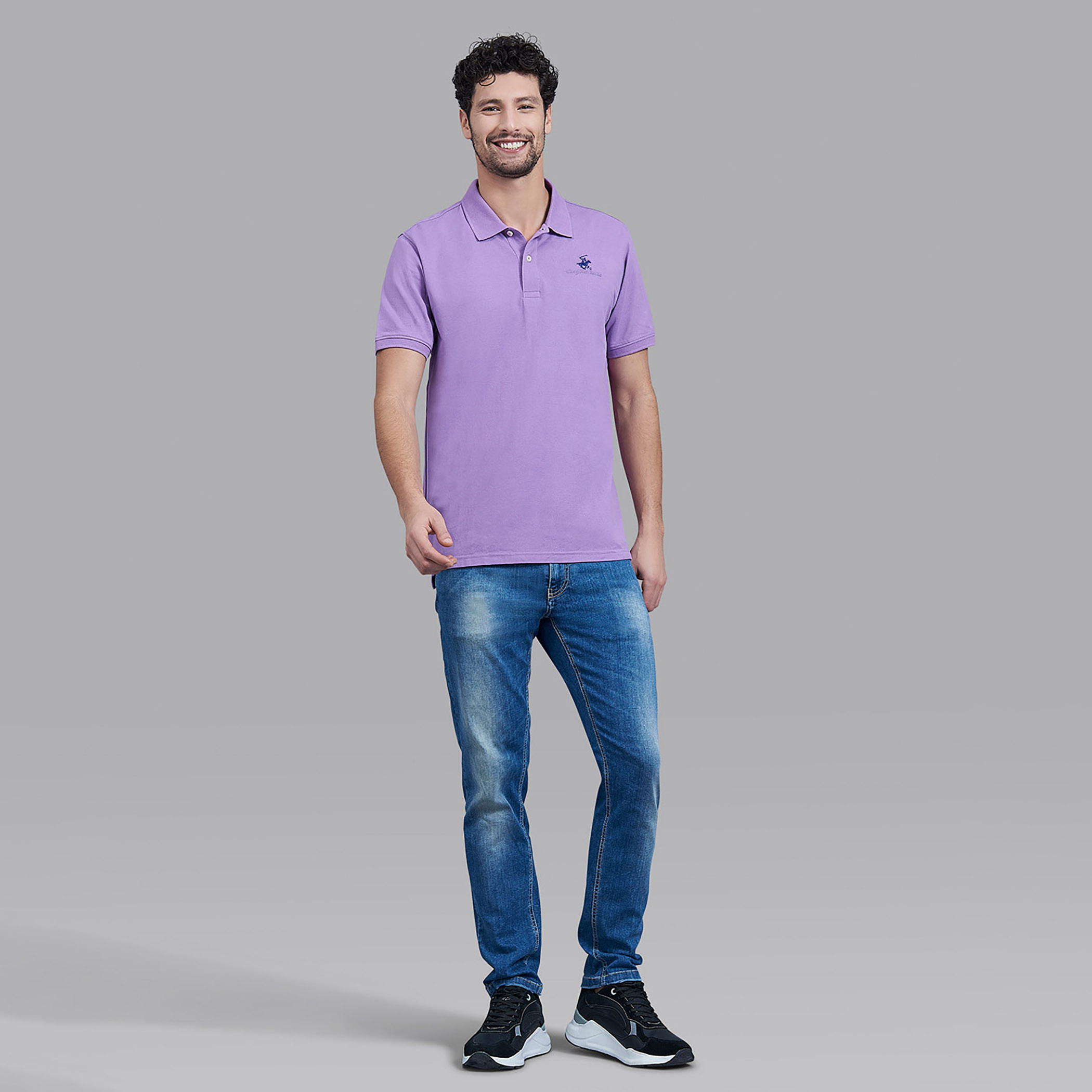 قميص بيفرلي هيلز بولو كلب رجالي أرجواني سادة بأكمام قصيرة-men-clothing-tshirtsandpolos-polos-image-7