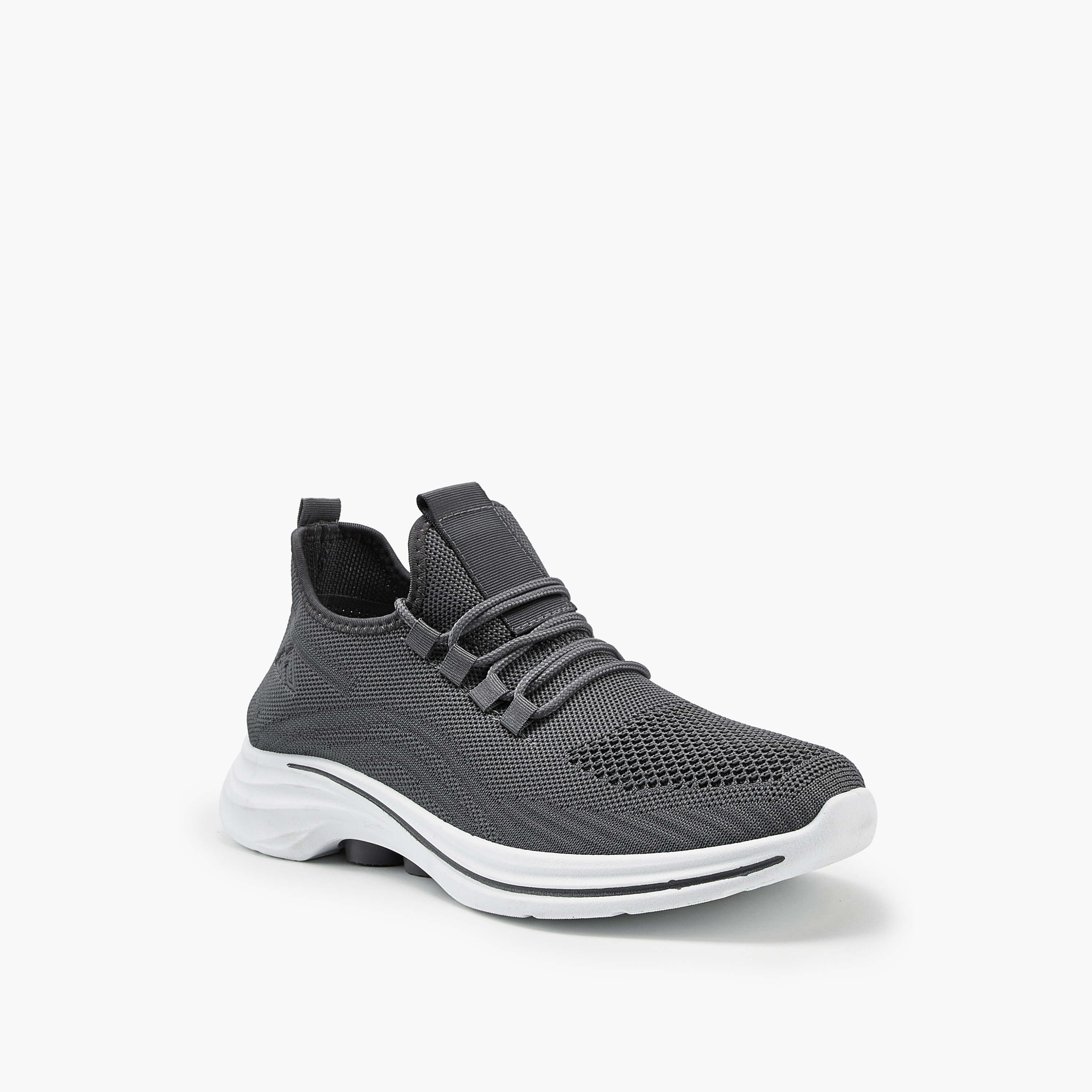 Oaklan by Shoexpress Mesh Detail Lace-Up Sports Shoes-sports-men-shoes-image-2