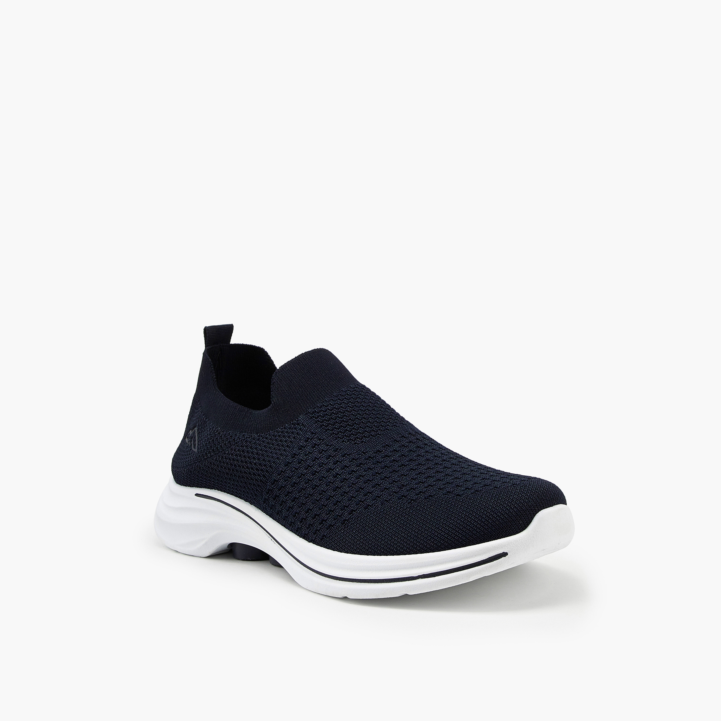 Oaklan by Shoexpress Textured Slip-On Sports Shoes with Pull Tab-sports-men-shoes-image-3