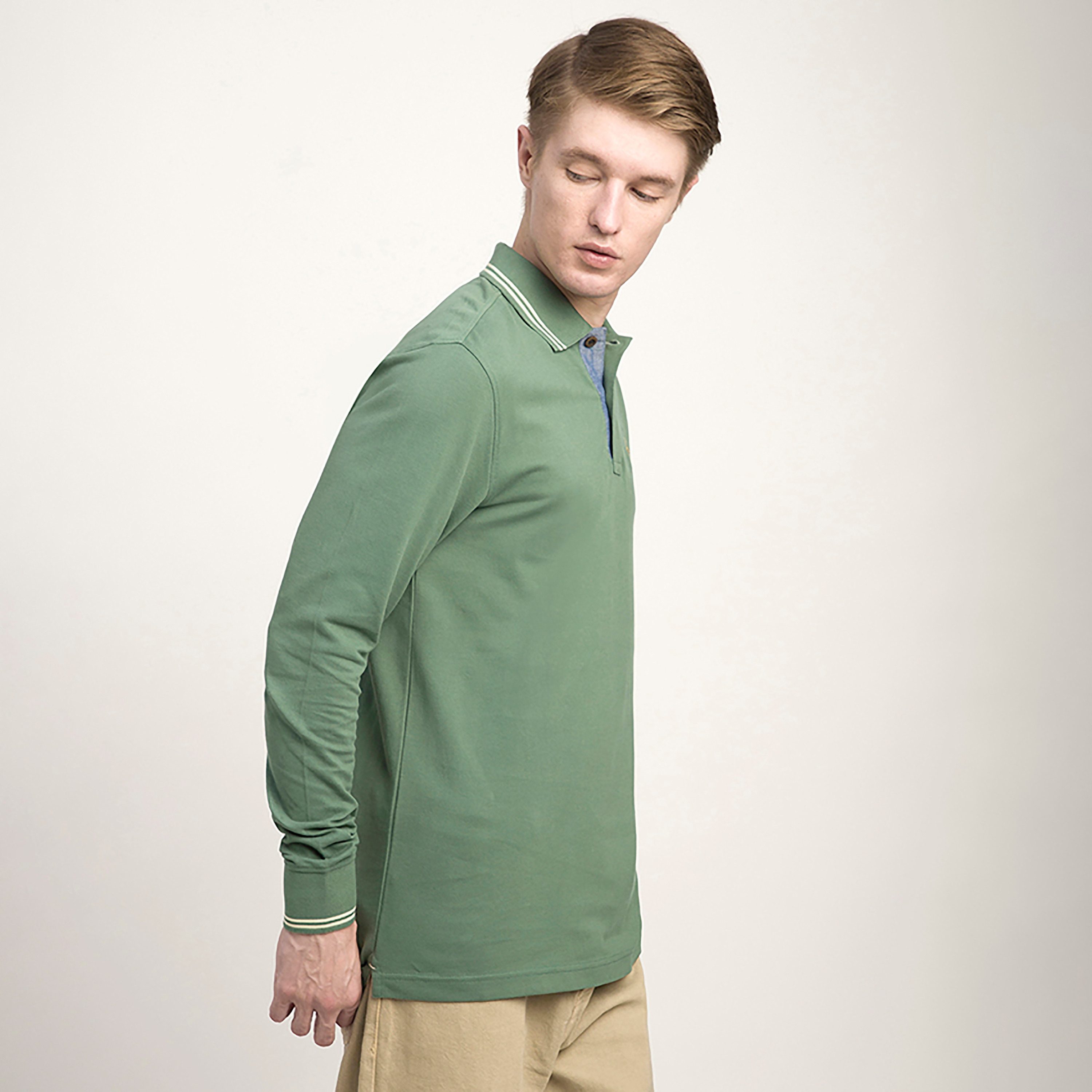 تيشيرت بولو رجالي بياقة وأكمام طويلة من بيفرلي هيلز بولو كلوب-men-clothing-tshirtsandpolos-polos-image-3